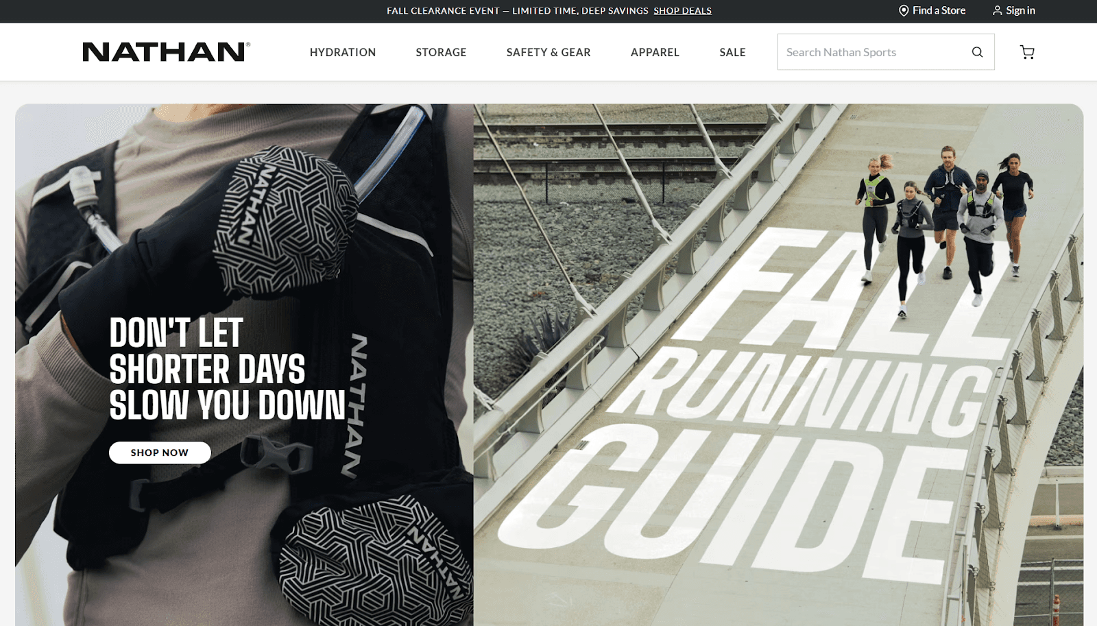 Nathan Sports Homepage