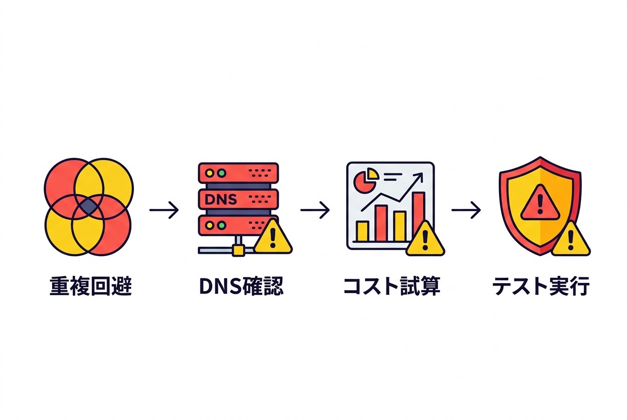 サーバーサイドGTM導入時に頻発する4つの失敗パターン。事前チェックにより約80%のトラブルは予防可能で、導入期間の短縮にもつながる。