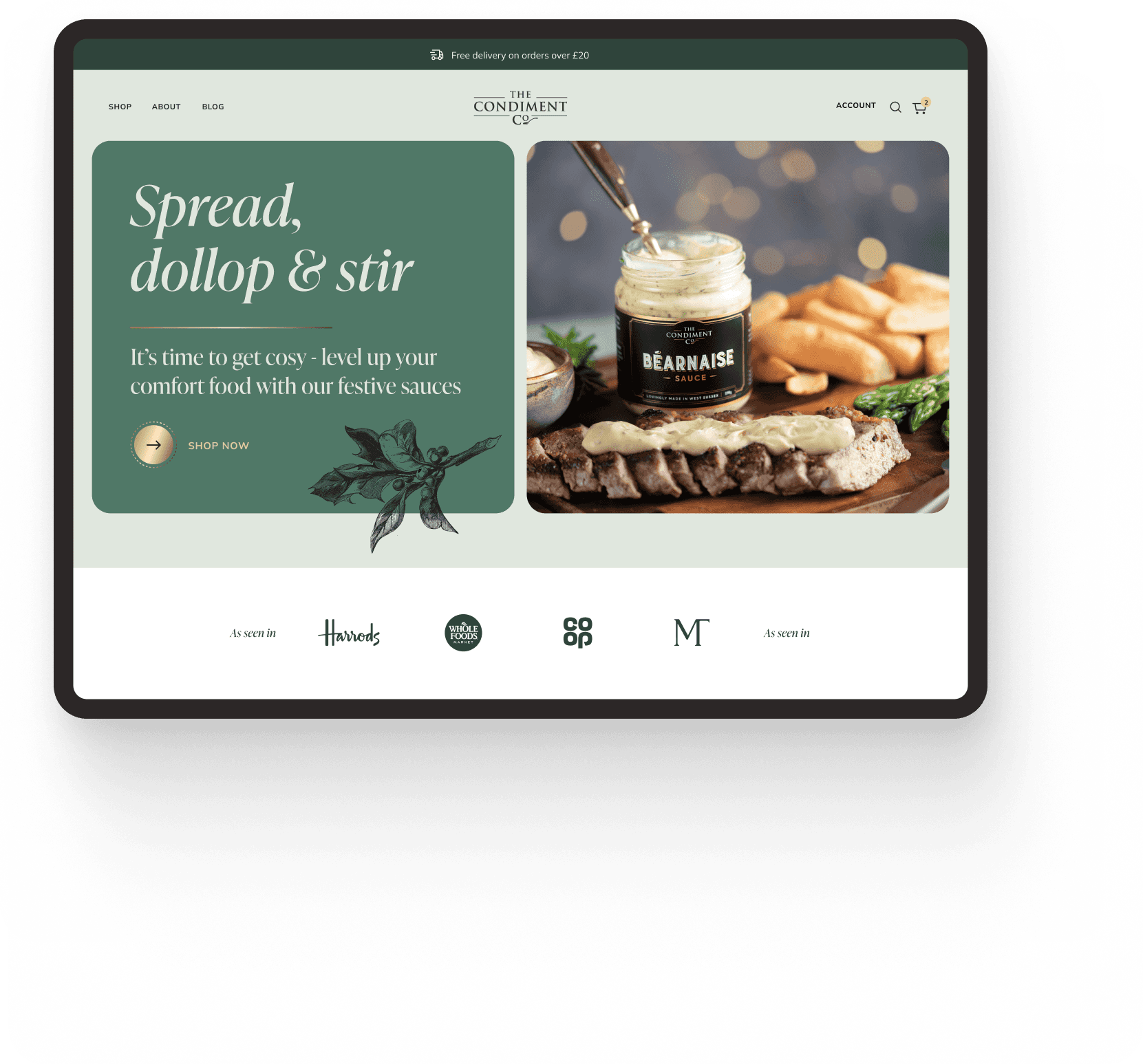 Condiment co Website