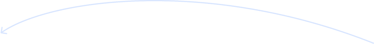 A curved arrow pointing left in a simple black outline on a solid background.