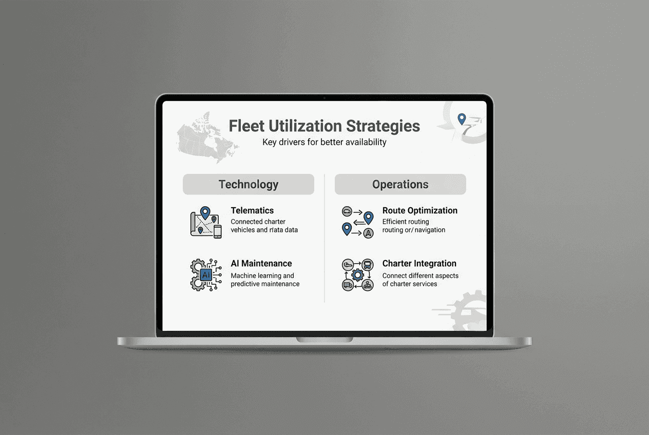 Infographic showing fleet utilization strategies