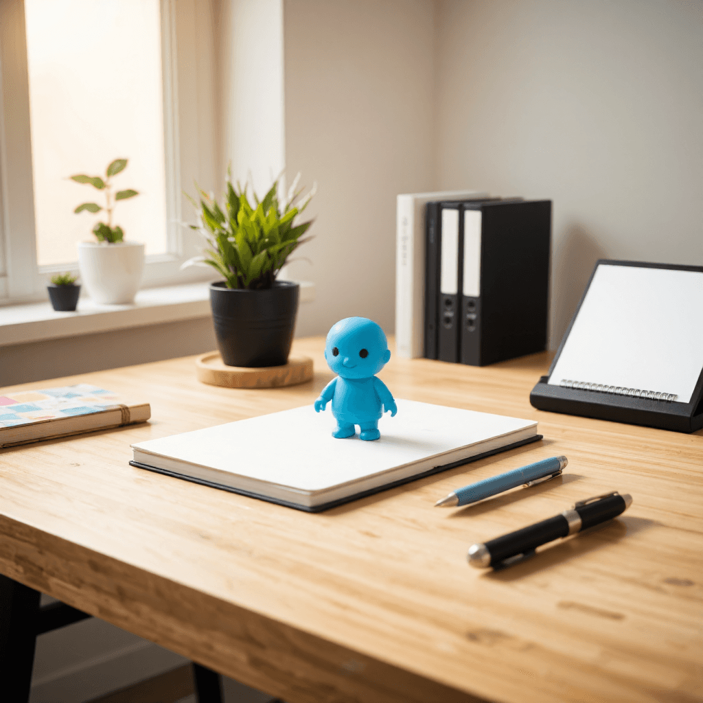 product photography of small plastic figure