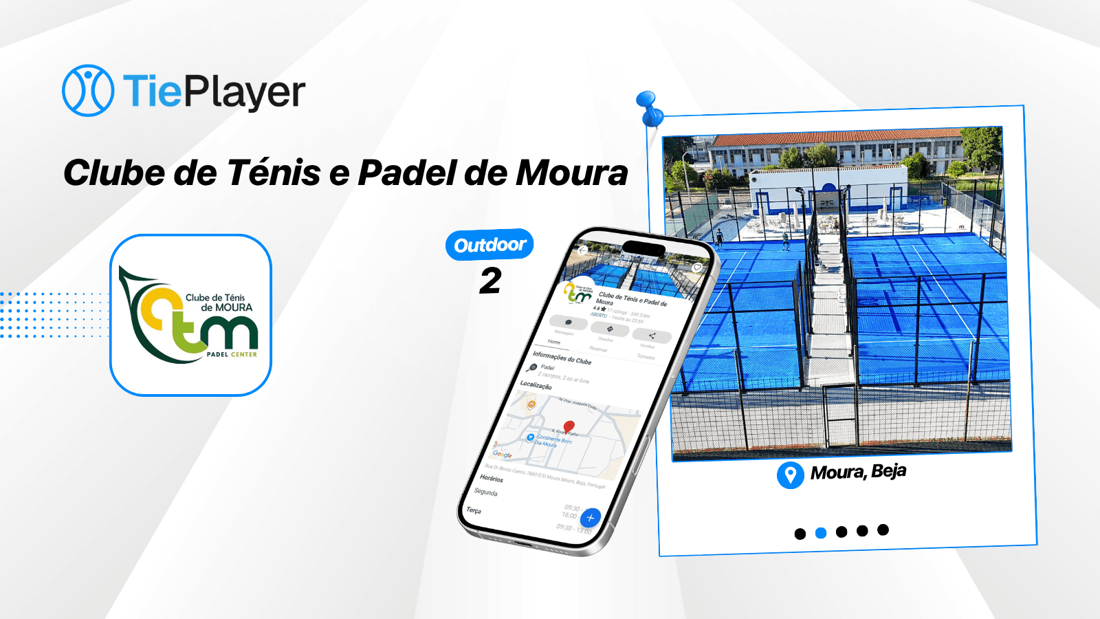 Book a padel court at Clube de Ténis e Padel de Moura