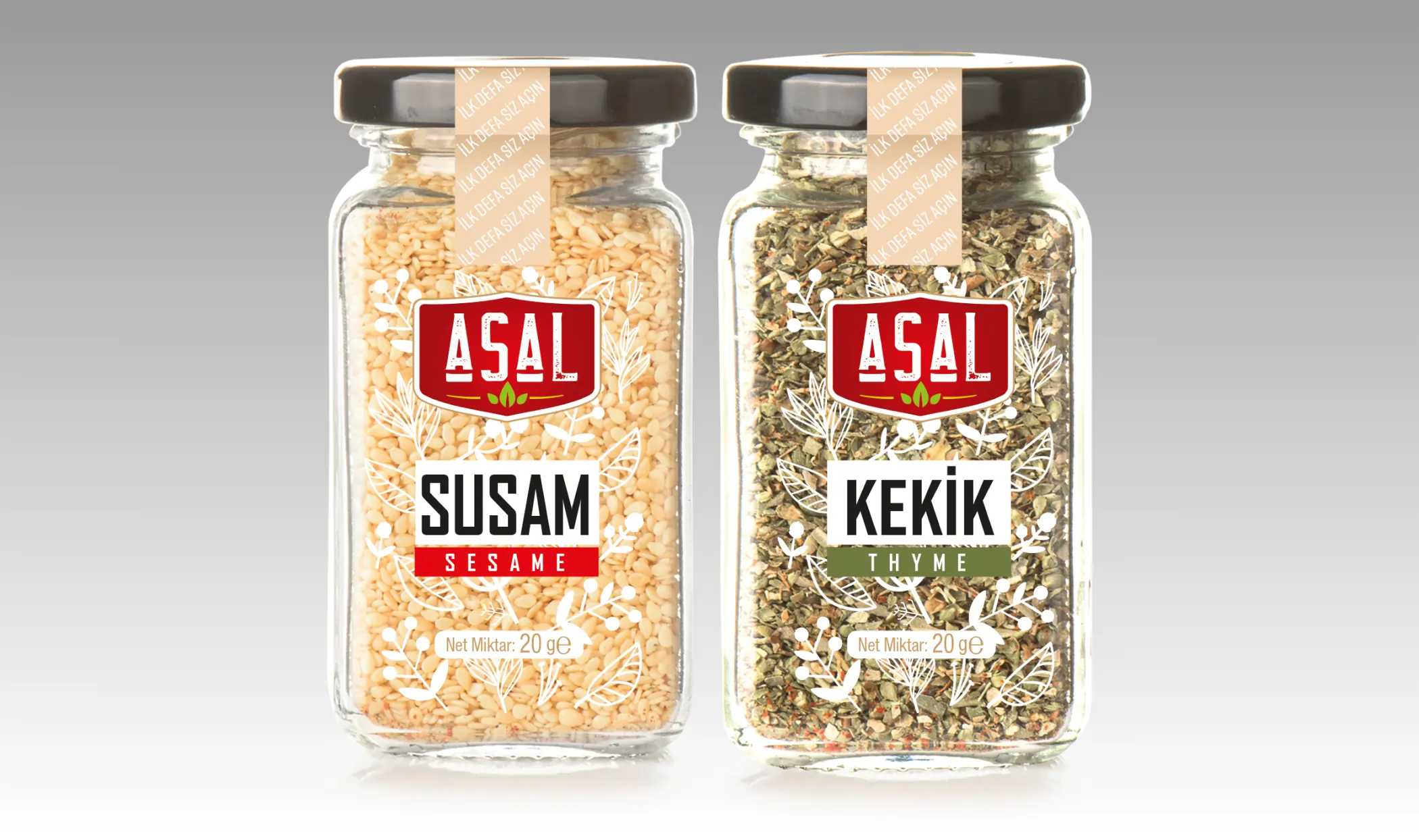baharat kavanozu etiketi