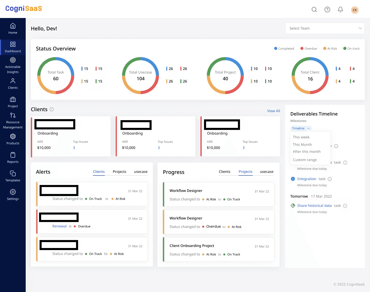 CogniSaaS:  Best for Enterprise Firms Needing Predictive Visibility