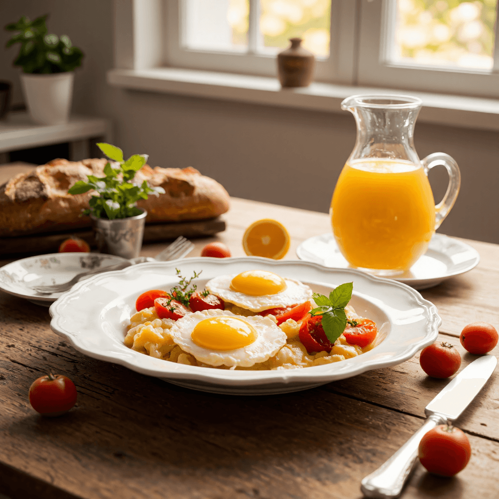 product photography of Gourmet Breakfast Dish