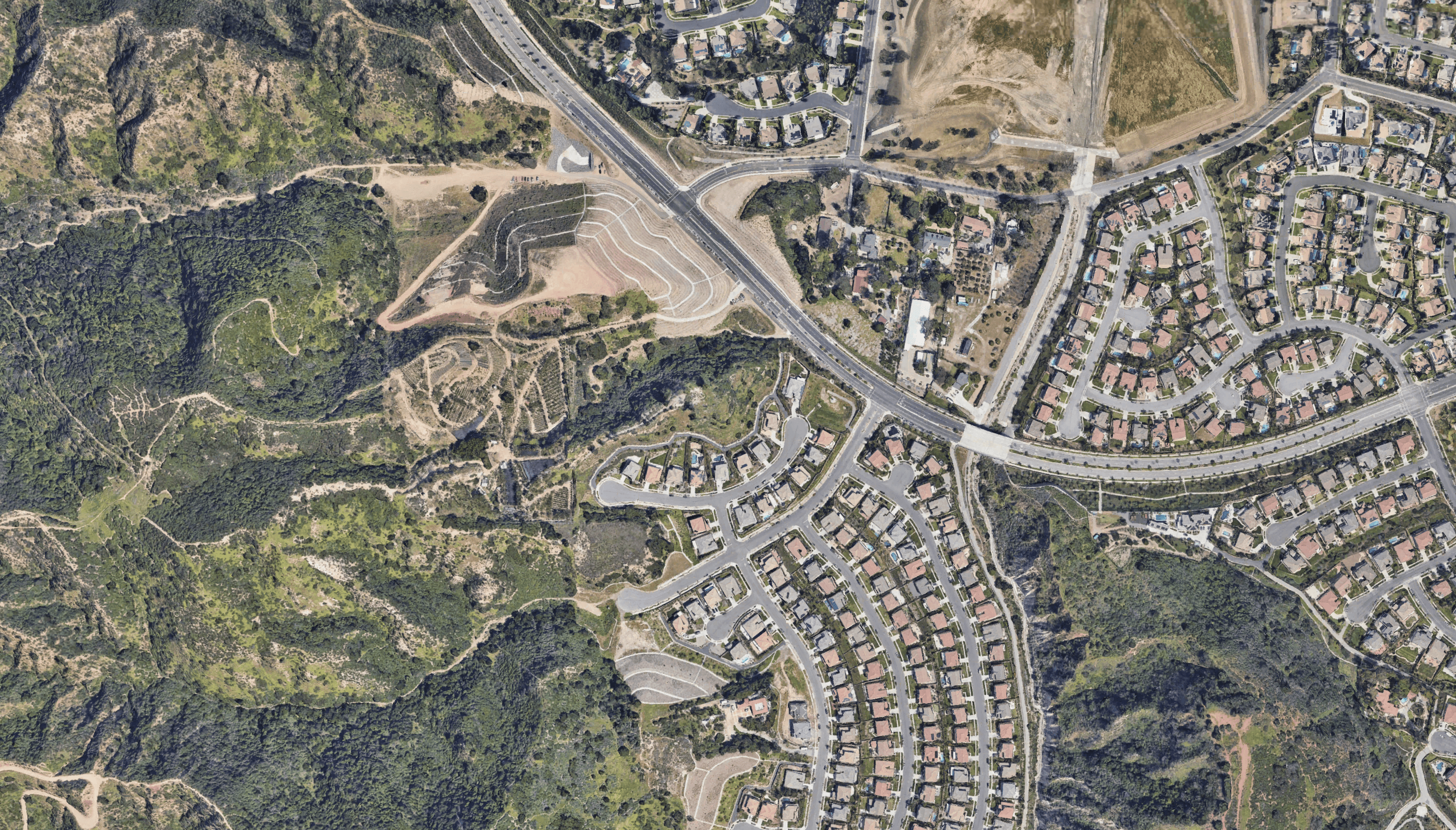 A satellite view of Skyline Drive in Salt Lake City Utah