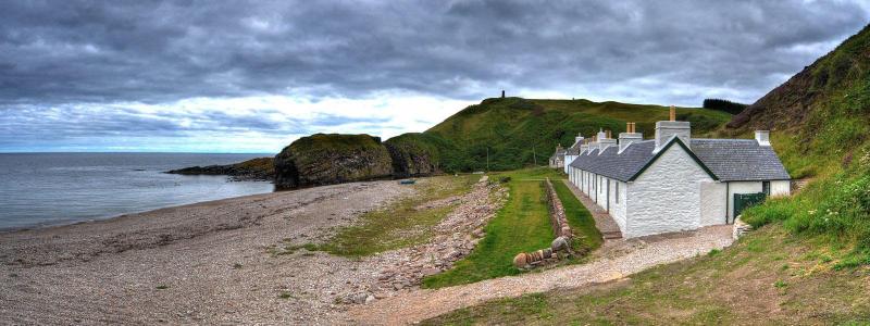 Trockenmauerkunstwerk Gebäude von George Gunn