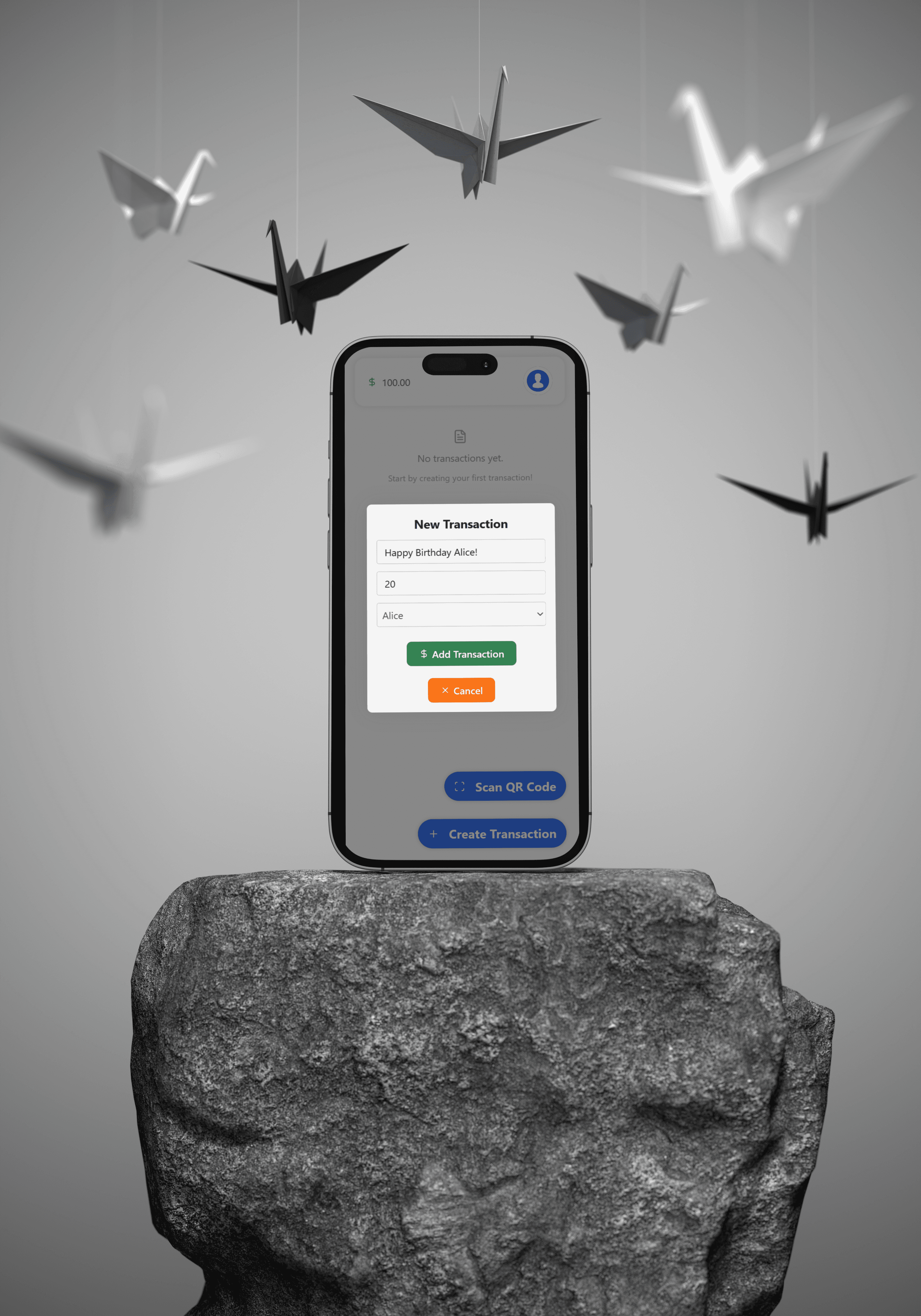 Banking App on a phone