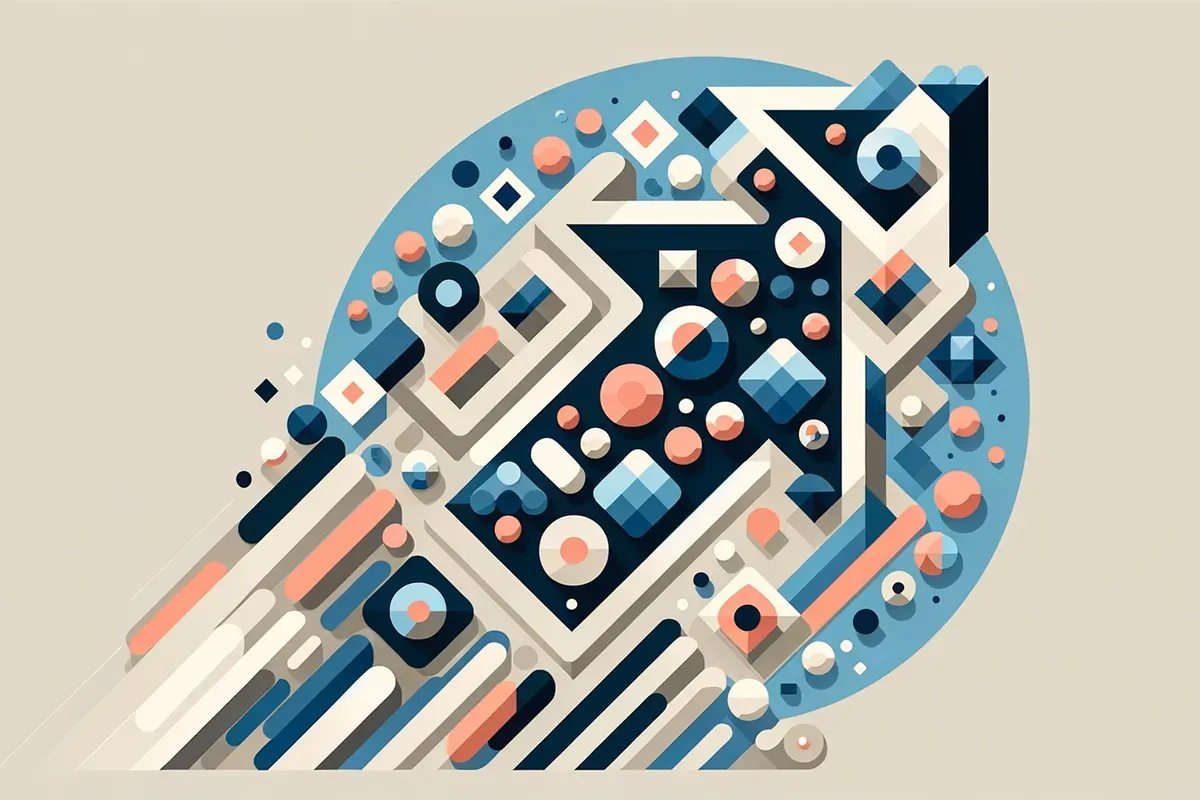 AI-powered customer service chatbot illustration