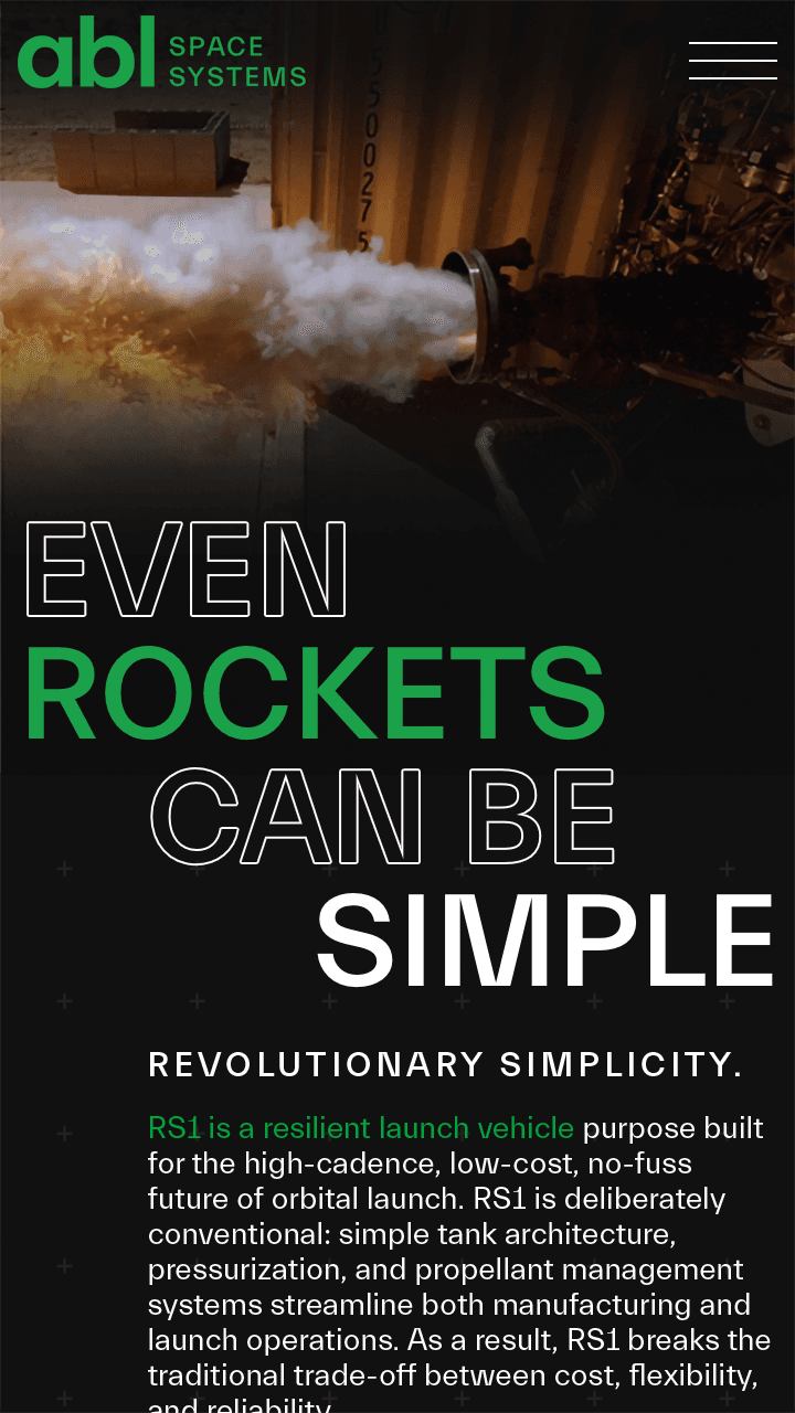 ABL Space Systems RS1 Rocket header - mobile.