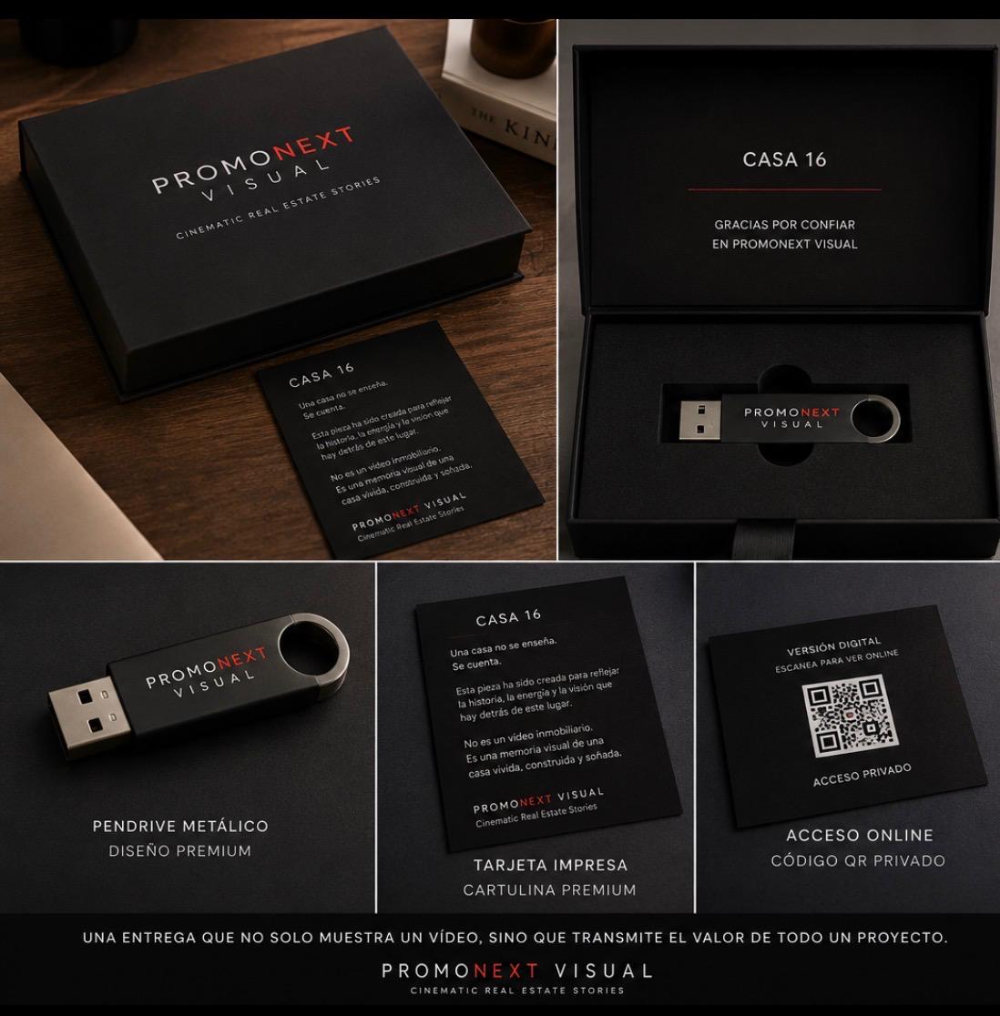 PROMONEXT VISUAL premium branded delivery box with custom USB presentation