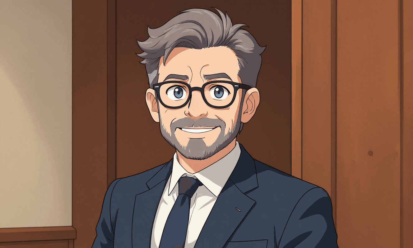 Generated Man in Anime Style