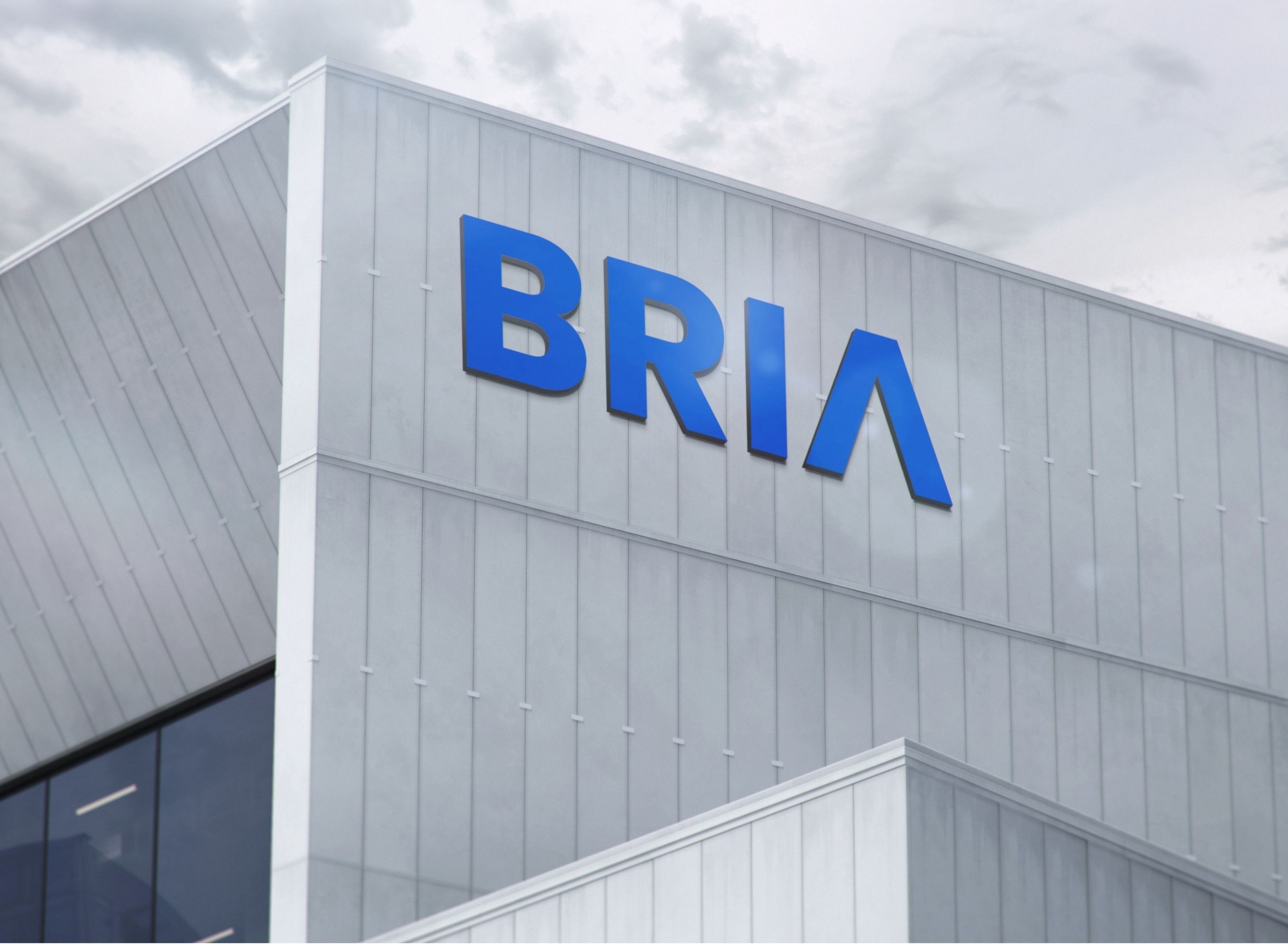 BBMh brand identity work for BRIA, creating a bold and modern visual presence for the HVAC brand.