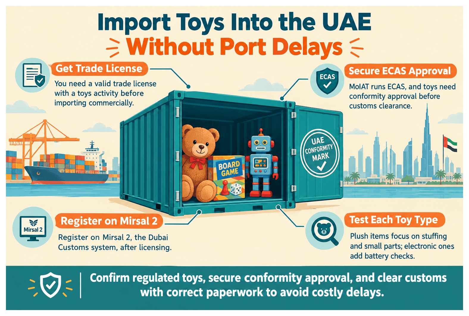 Infographic: How to Import Toys Safely Into the UAE