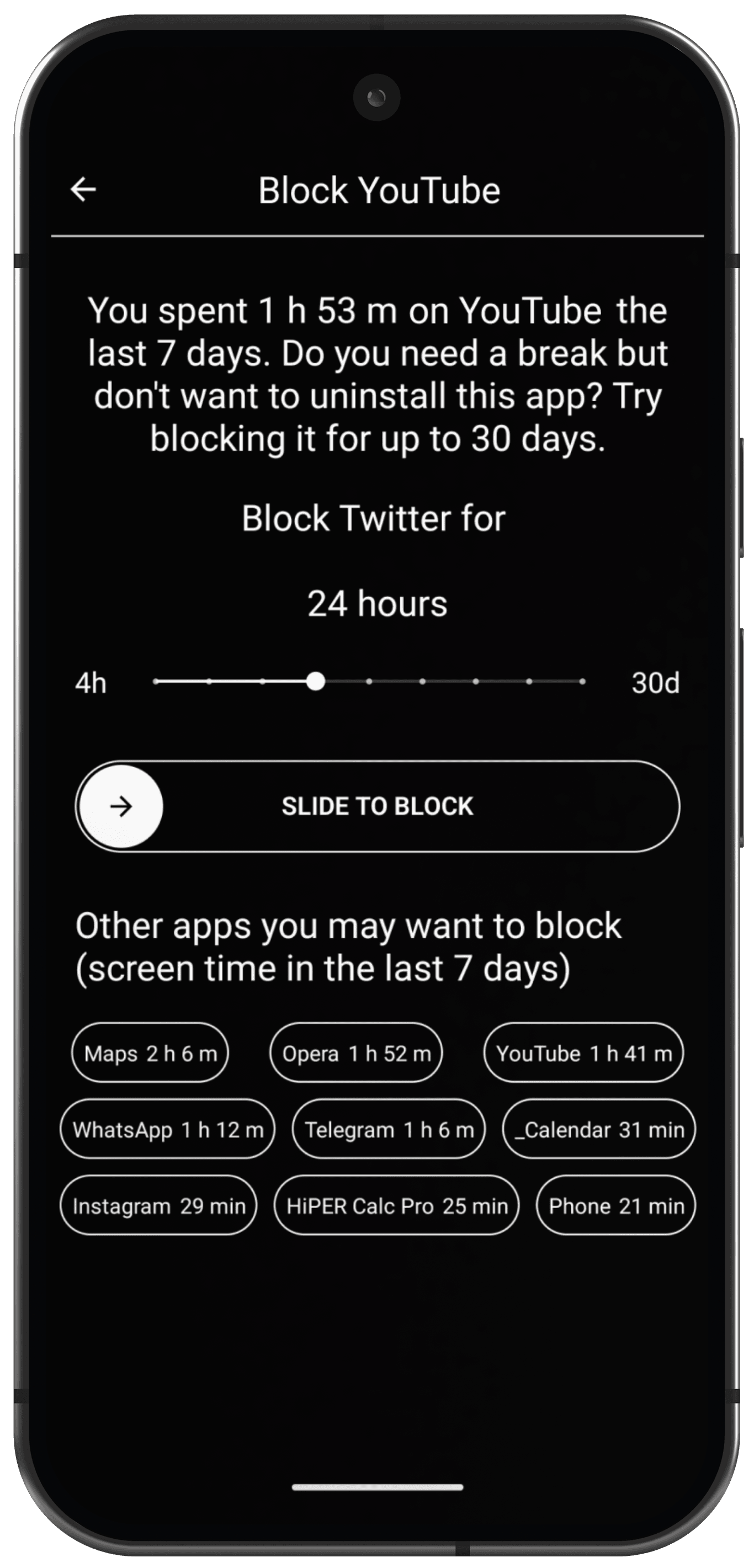 app blocking