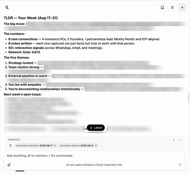 Review your week