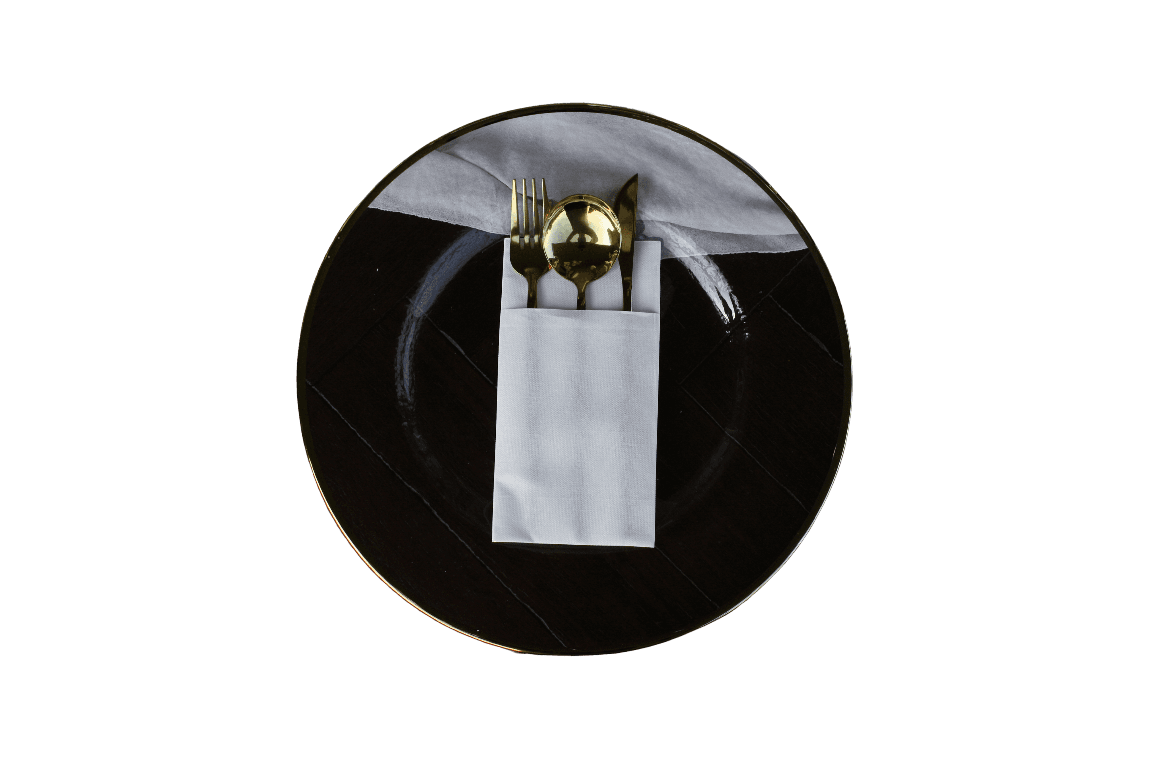 Platzteller mit Goldrand