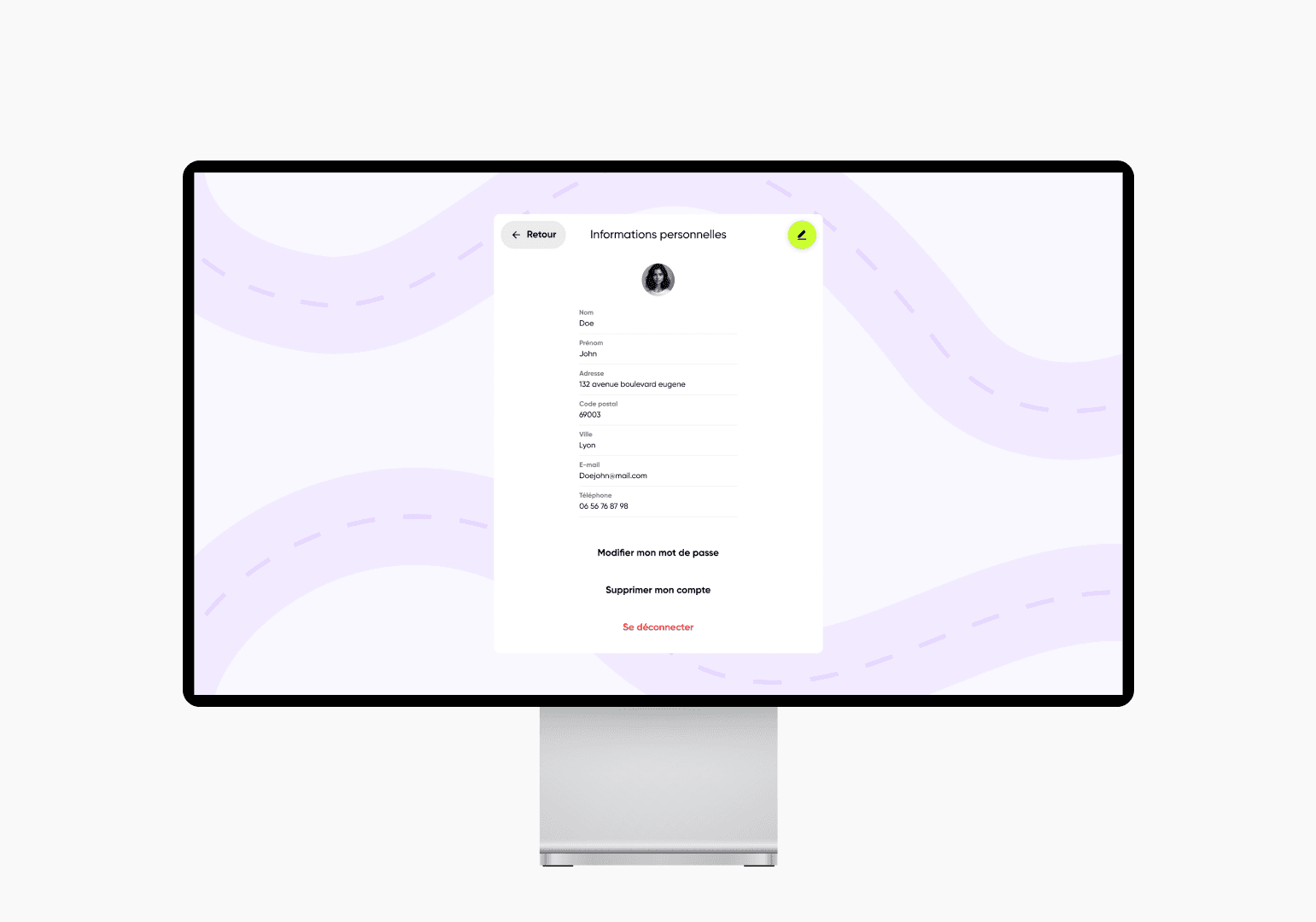 Project showcase laptop mockup