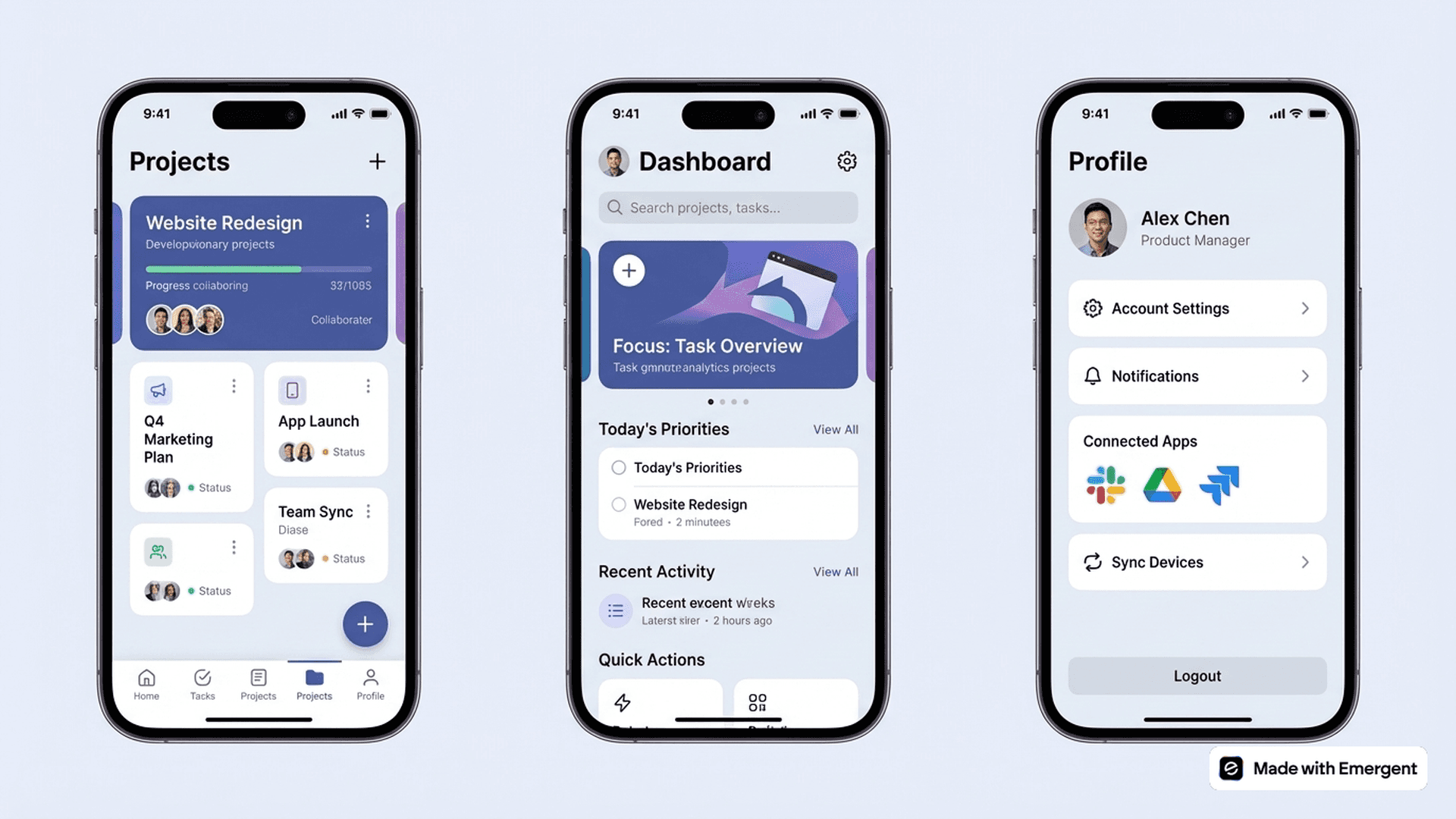 Multi Platform App Made with Emergent