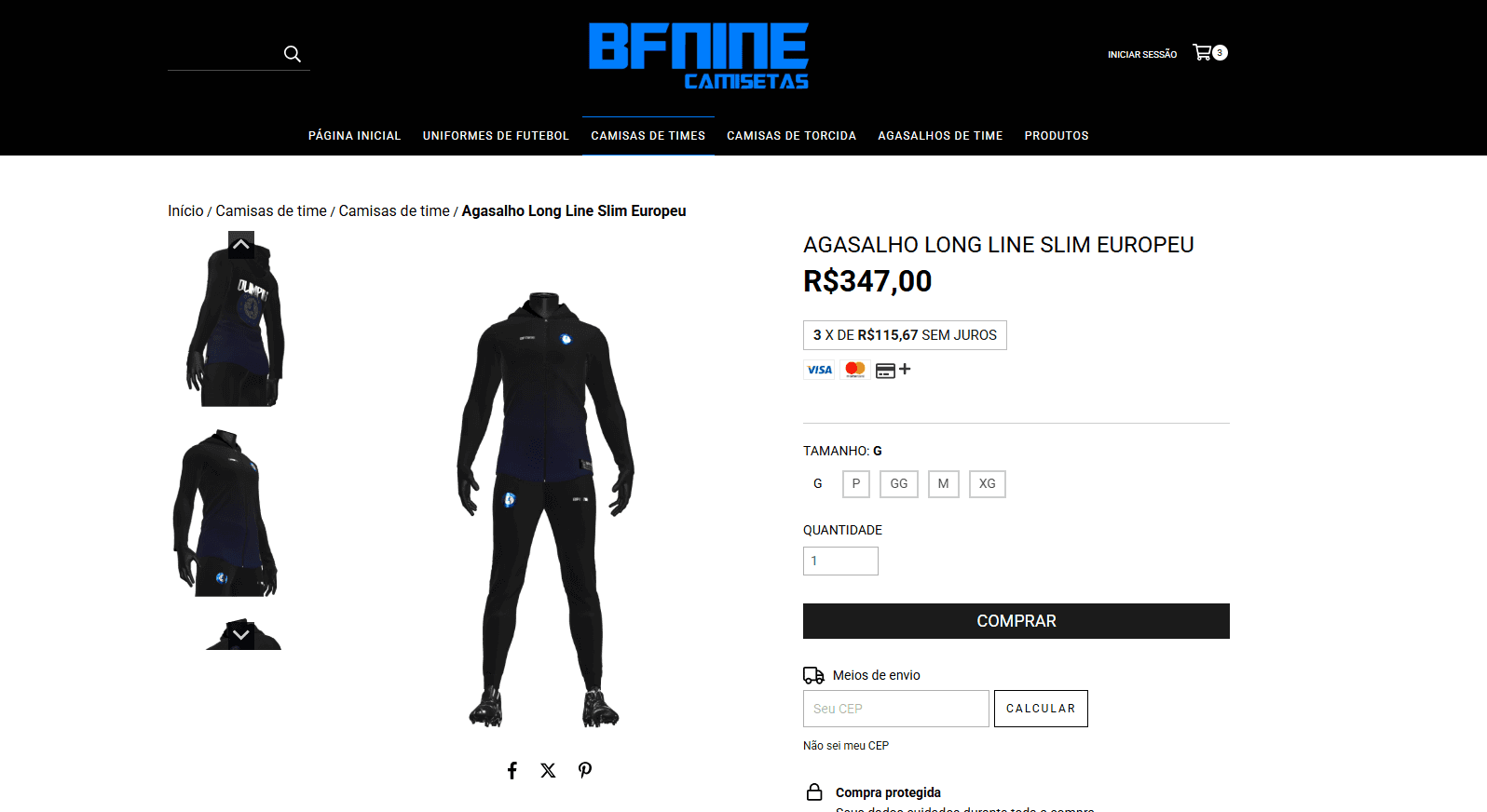 Modelagem Agasalho Espotivo