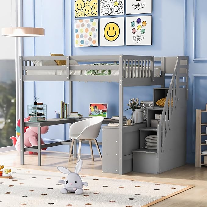 Experience superior quality with the full size loft bed, crafted for durability and style.