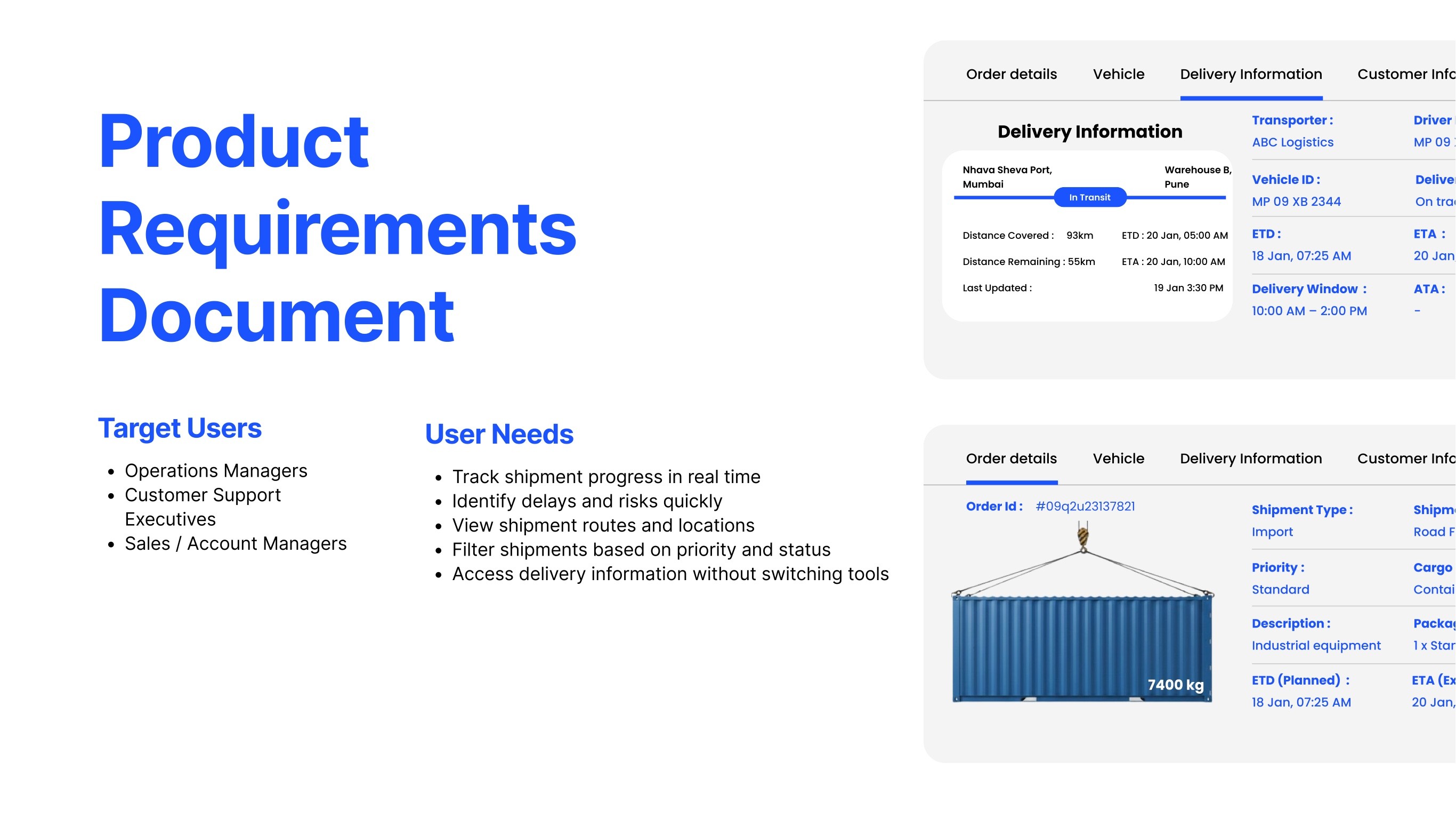 product requirment documents