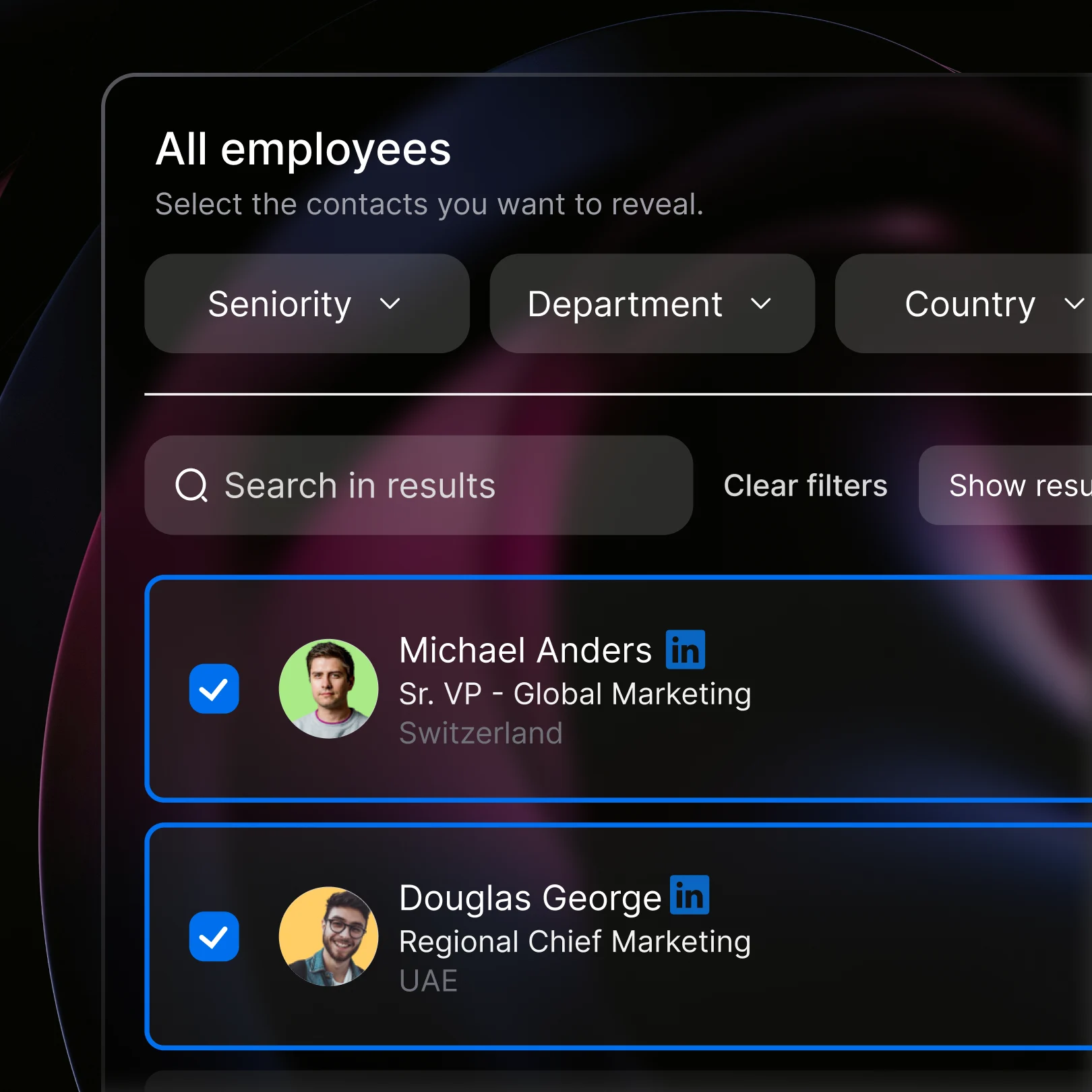 Email Writer. Write for the right decision maker and choose direct contact data within SalesPort