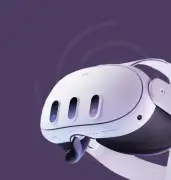 White virtual reality headset