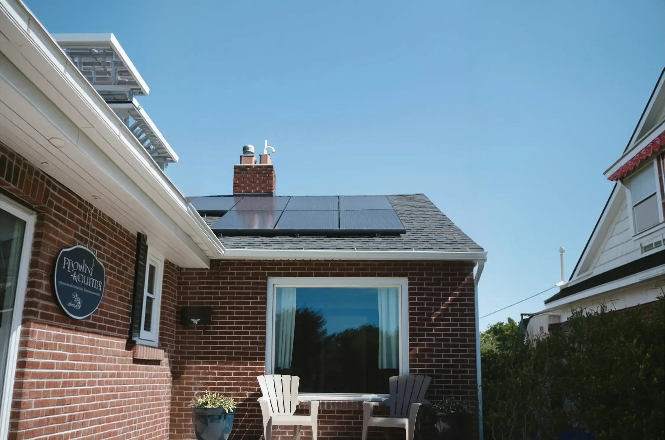 Residential property powered by renewable solar energy