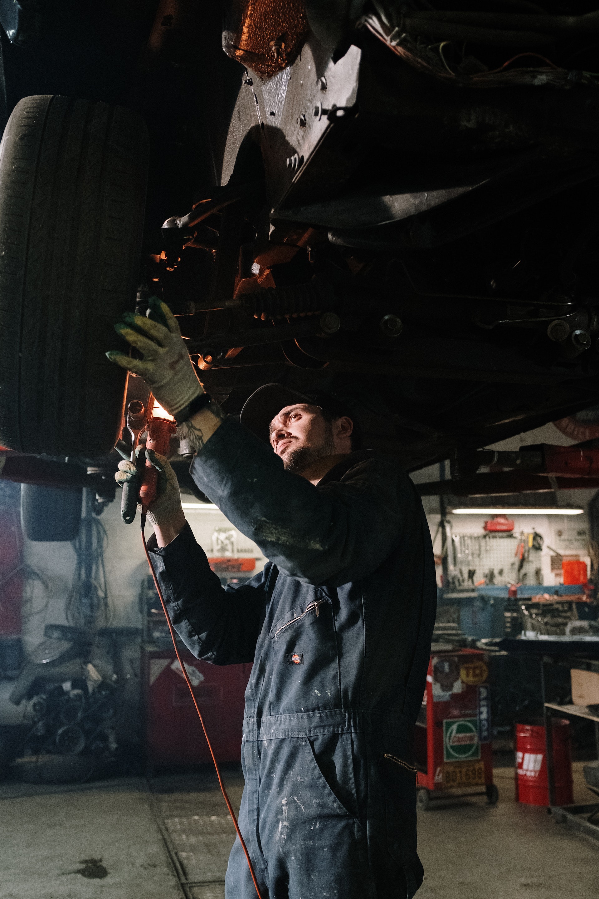 Mechanic working at the Auto Repair Shop