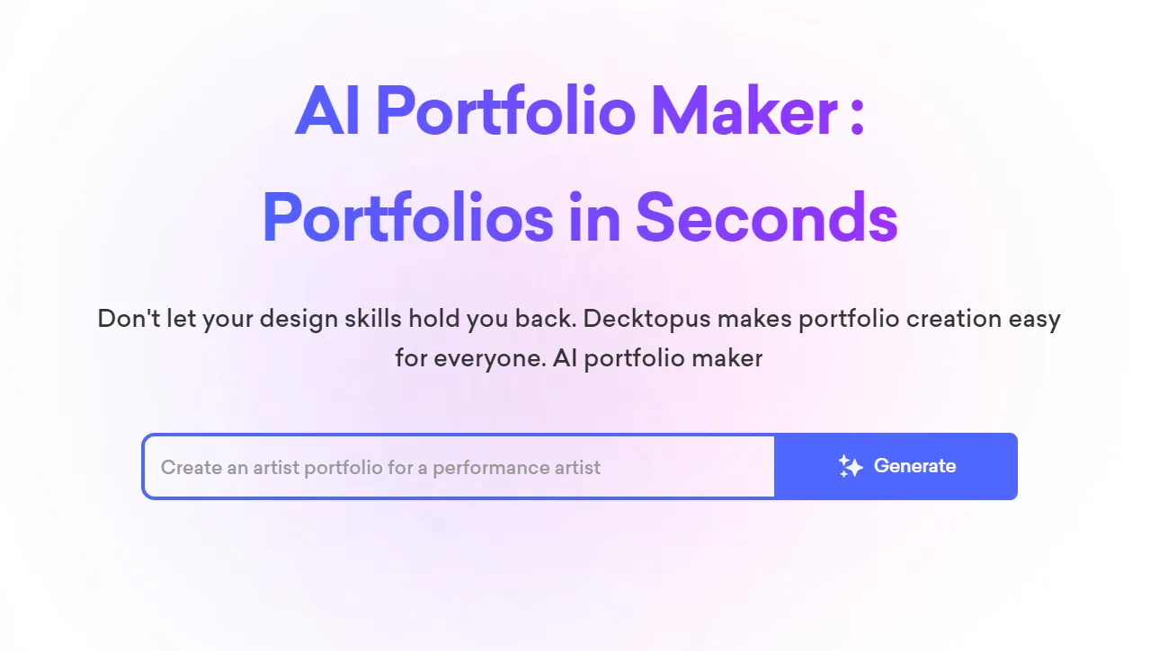 ai portfolio maker