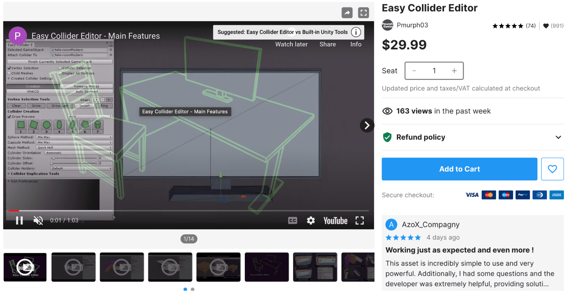 Easy Collider Editor simplifies this process, letting you create and edit colliders with precision and ease.