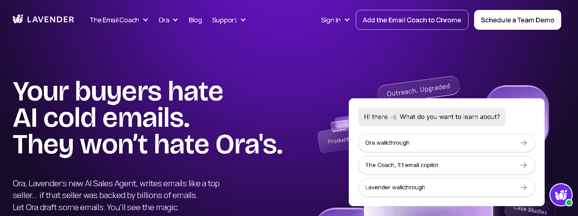Lavender.ai home