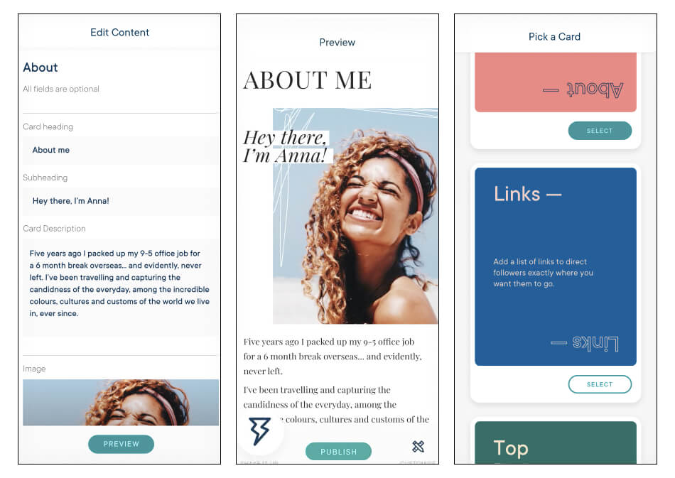 Milkshake Instagram linking platform