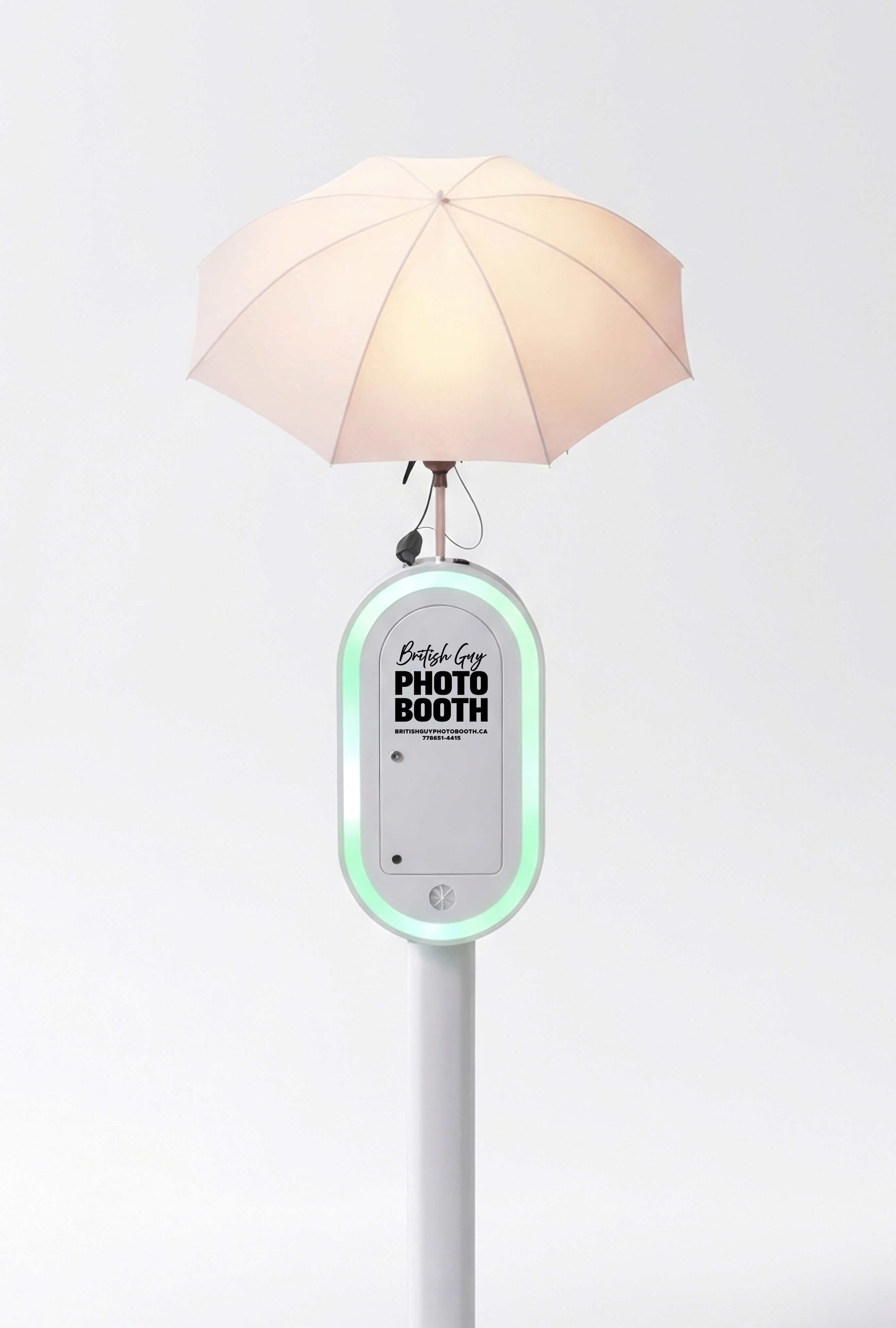 A couple stands outdoors at sunset.