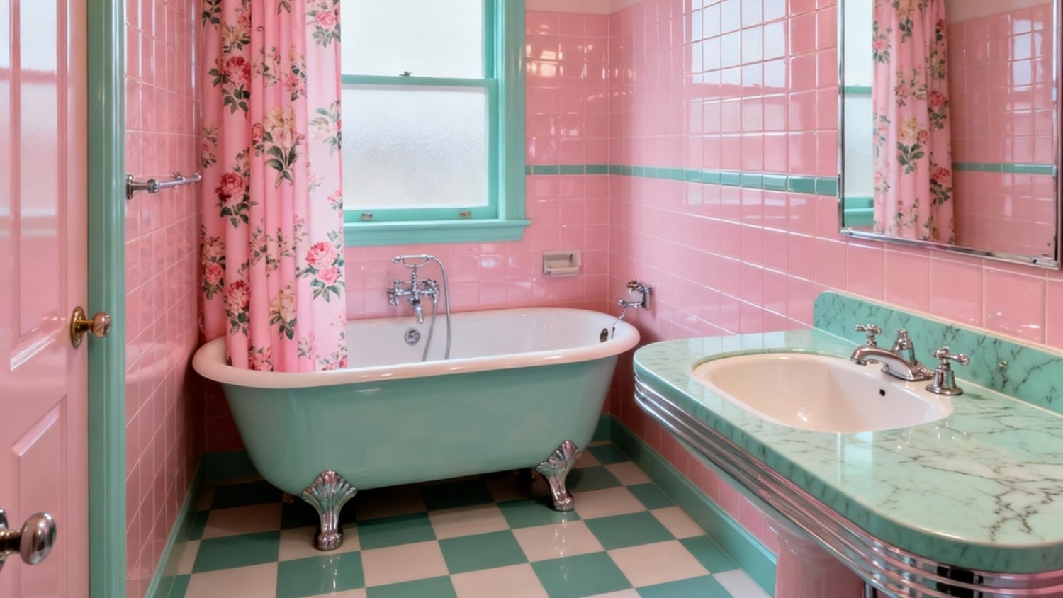 Vintage Retro Bathroom