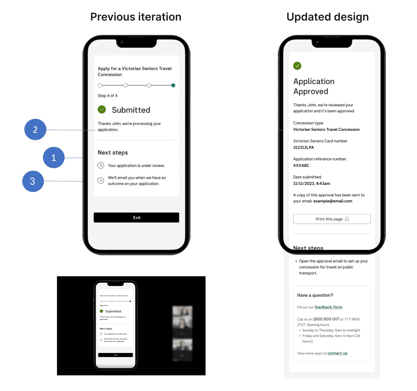 Travel Concession Platform — I supported usability testing with Victorian Seniors to assess whether the application flow was clear, desirable, and easy to compl