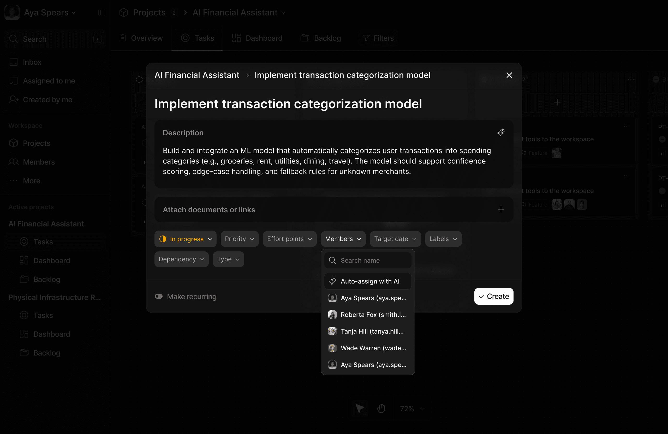 Airport workers guide airplane with tow tractor