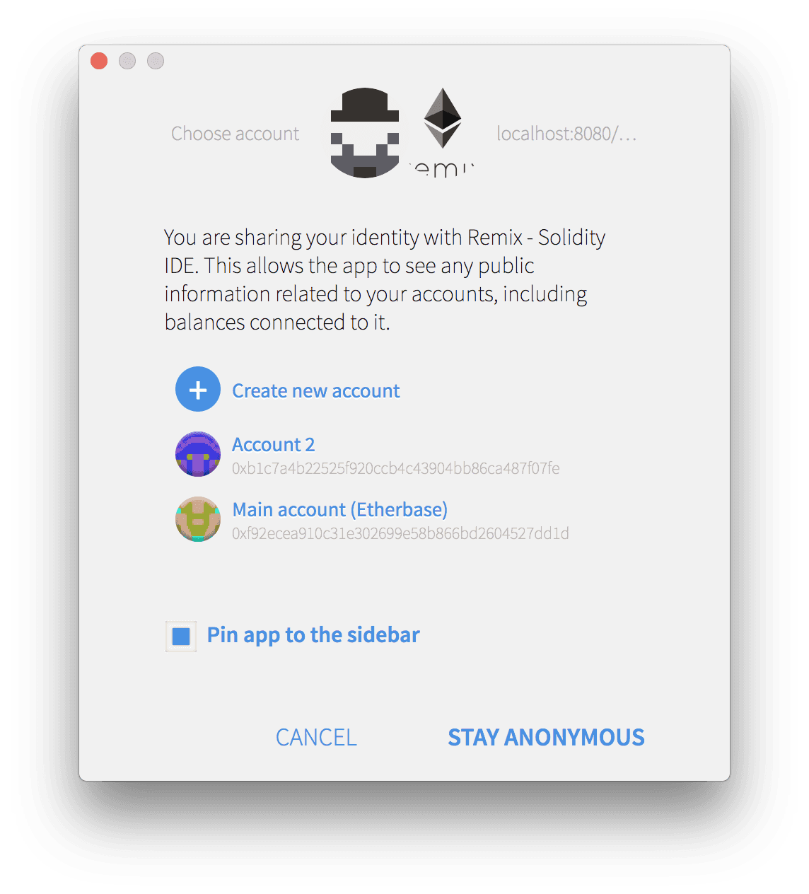 Mist account authorization