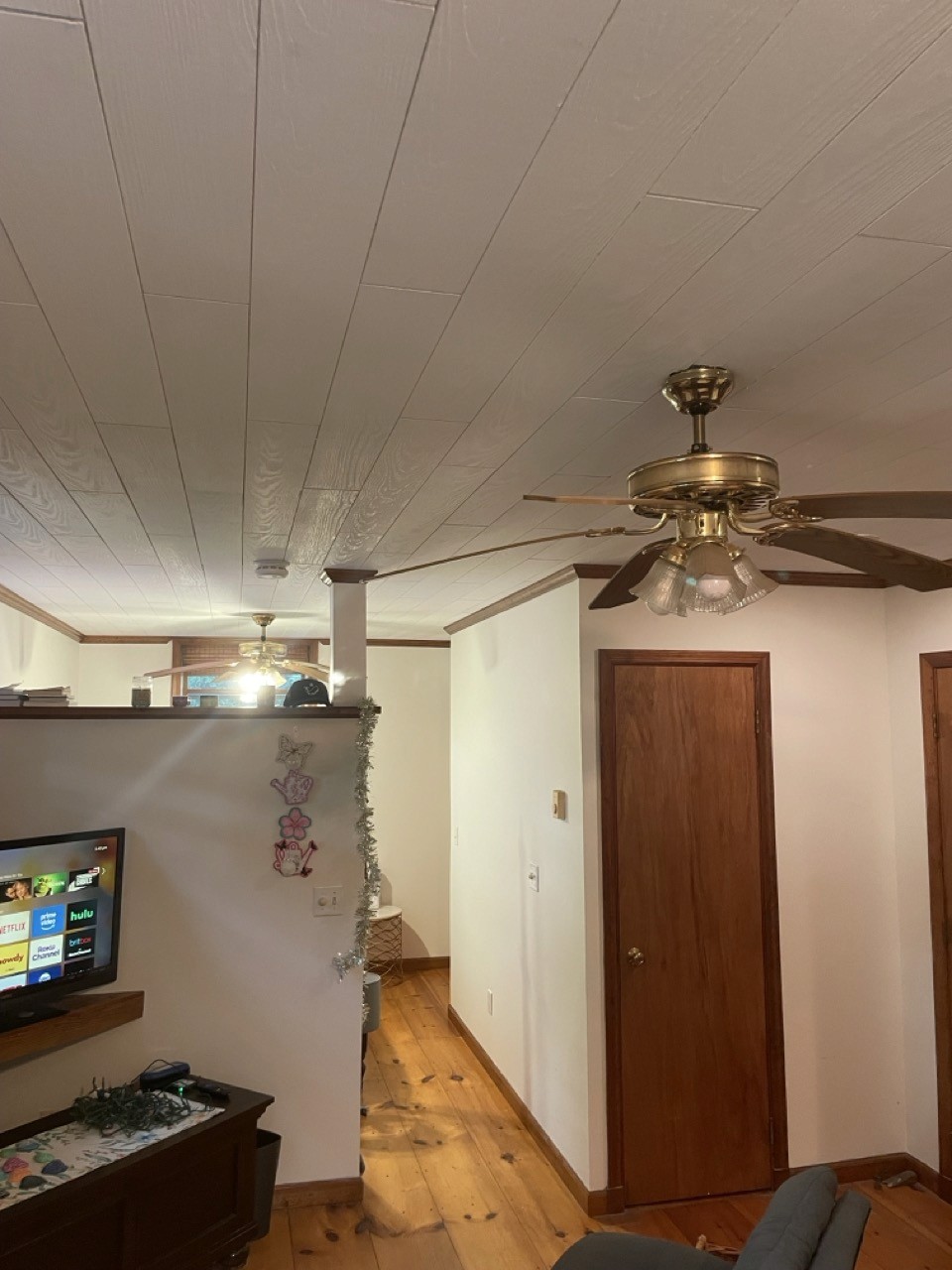Updated, finished ceiling