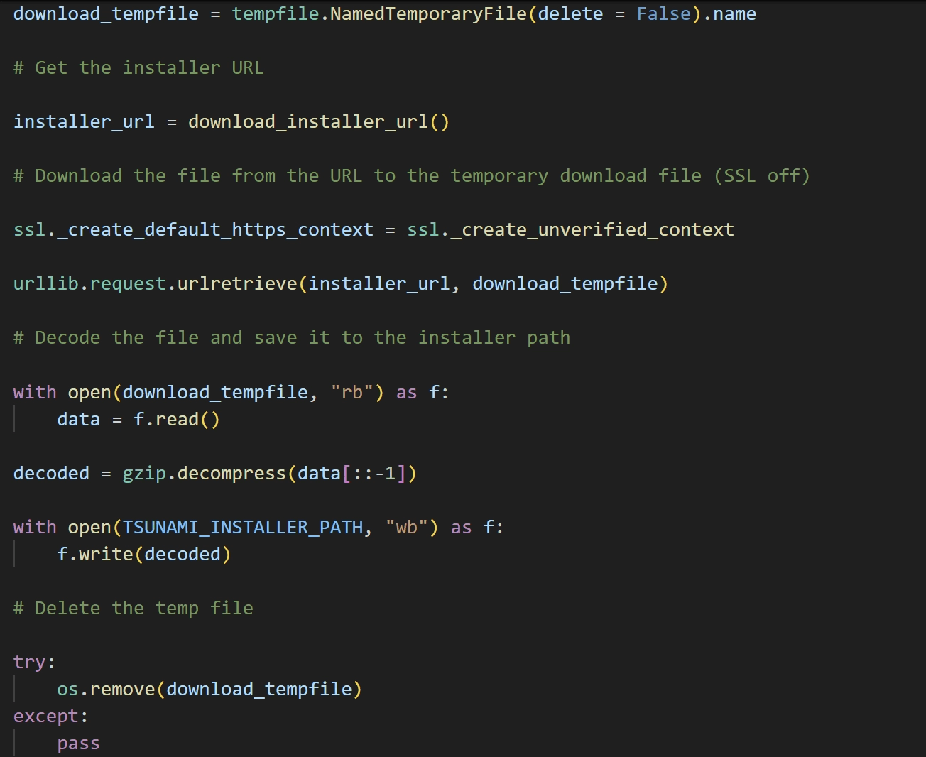 File download routine