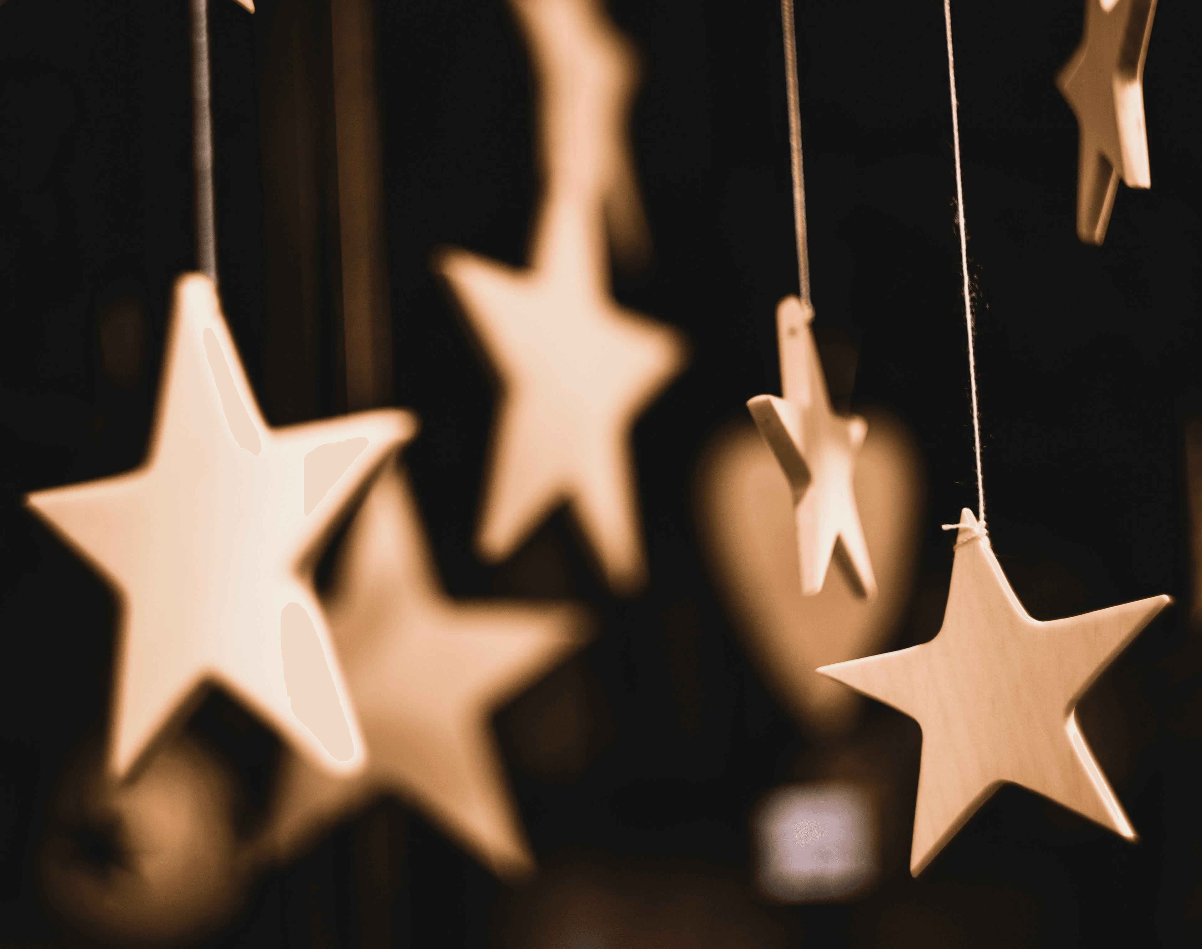 Image of hanging crafted stars by Markus Spiske