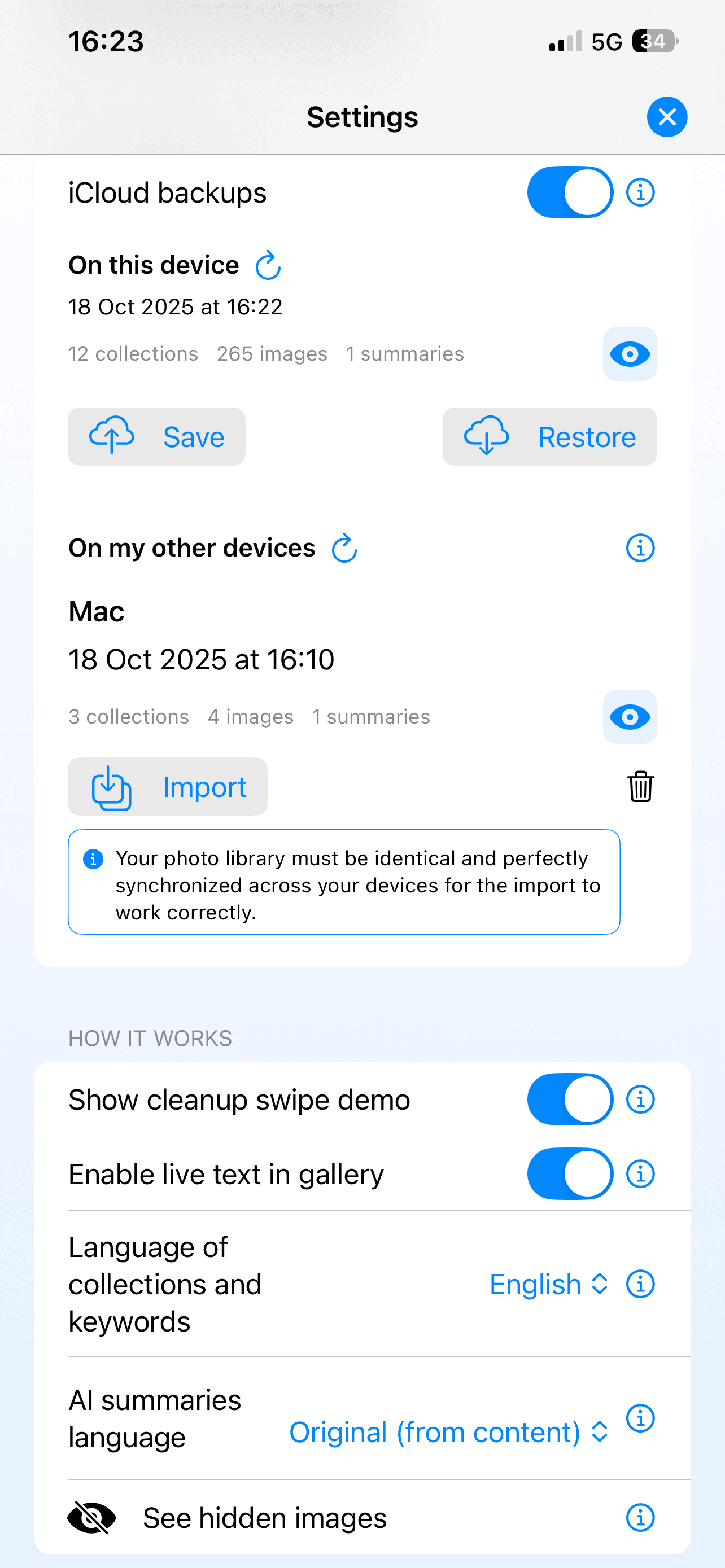 Screenshot de l'application