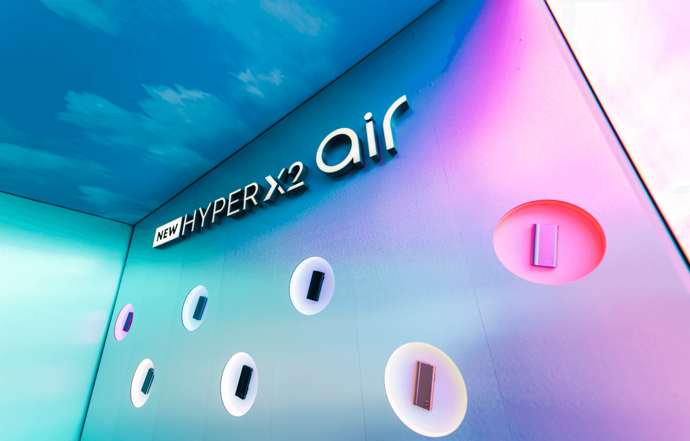 glo AirZone interactive activation bringing product discovery into a festival setting