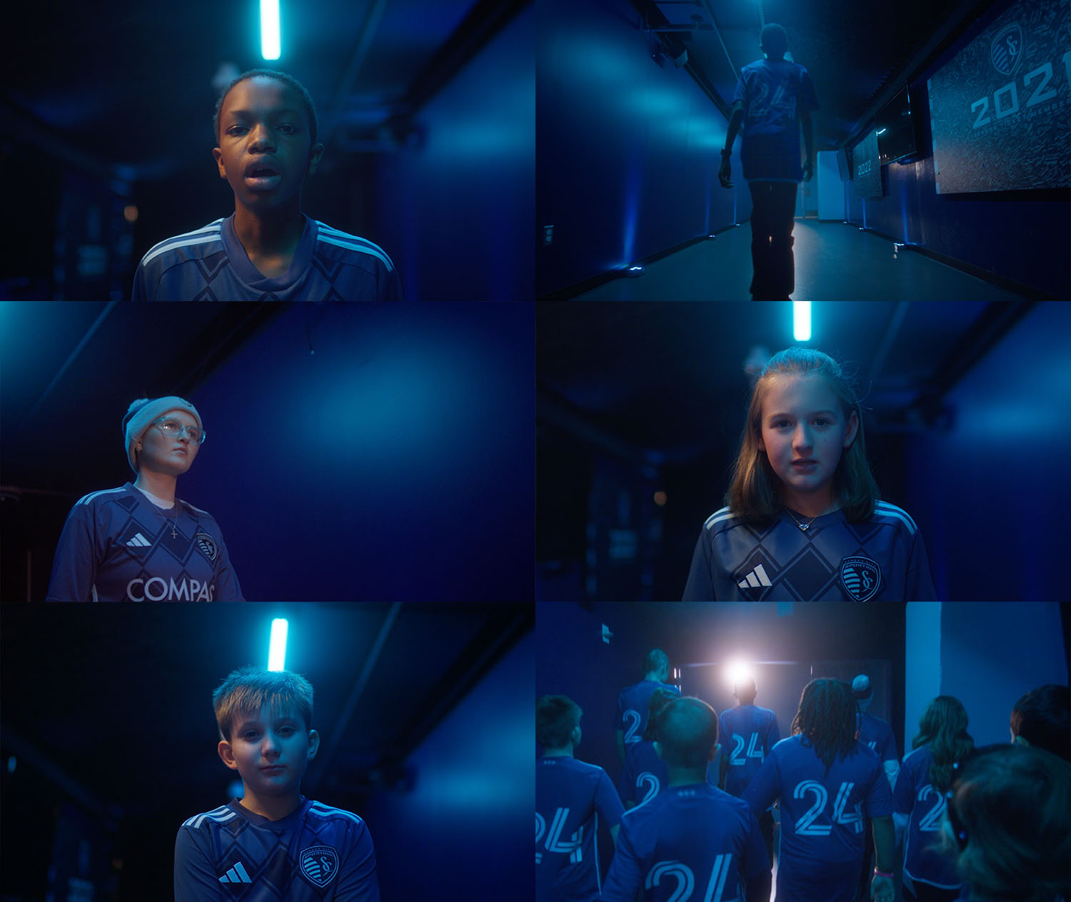 WTADS client SKC Victory Project No One Walks Alone creative image grid.