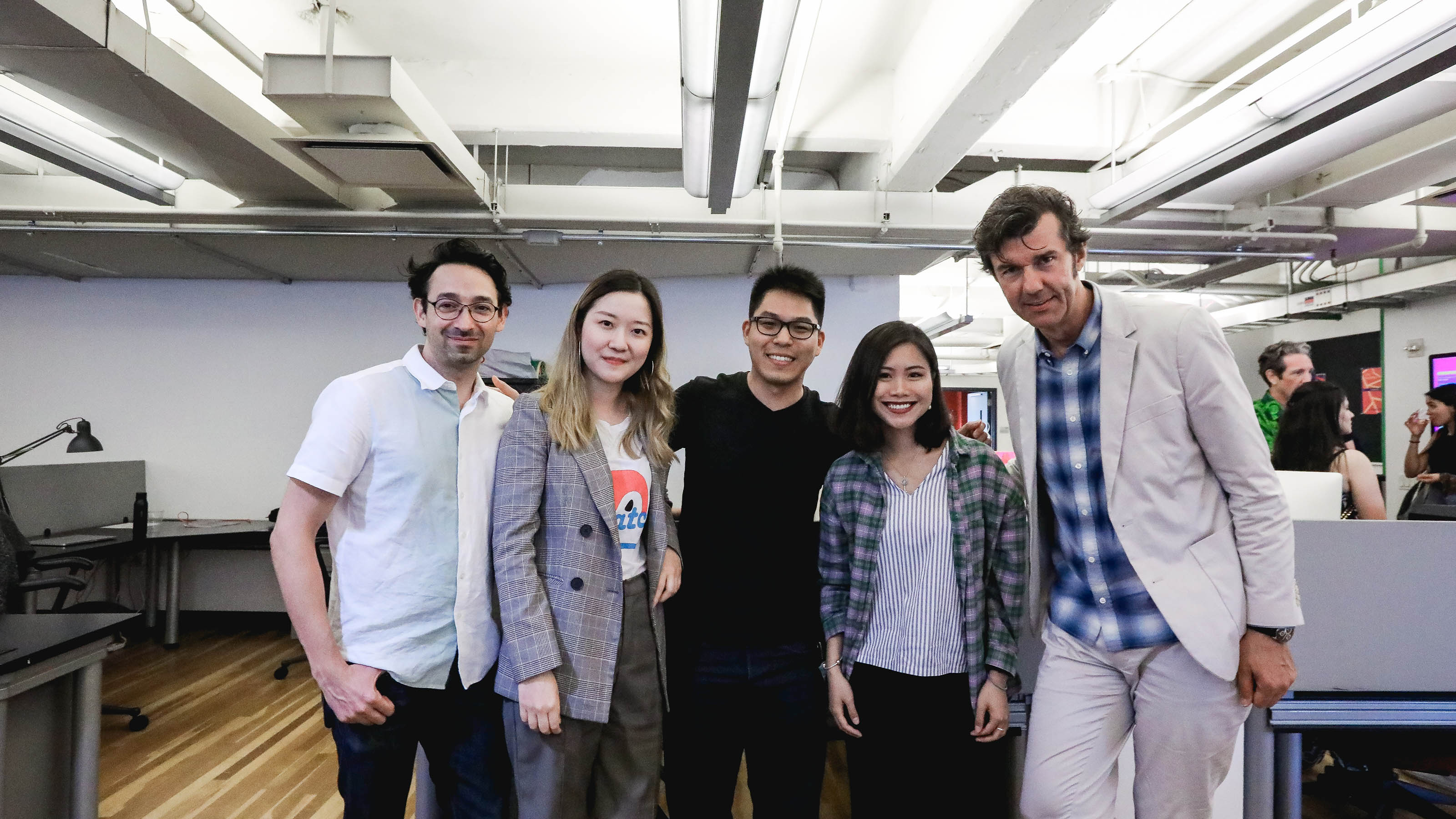 students with Stefan Sagmeister