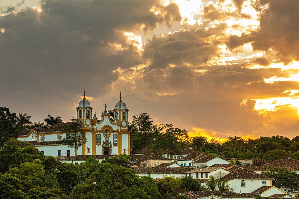 Centro histórico de Tiradentes, em Minas Gerais.
