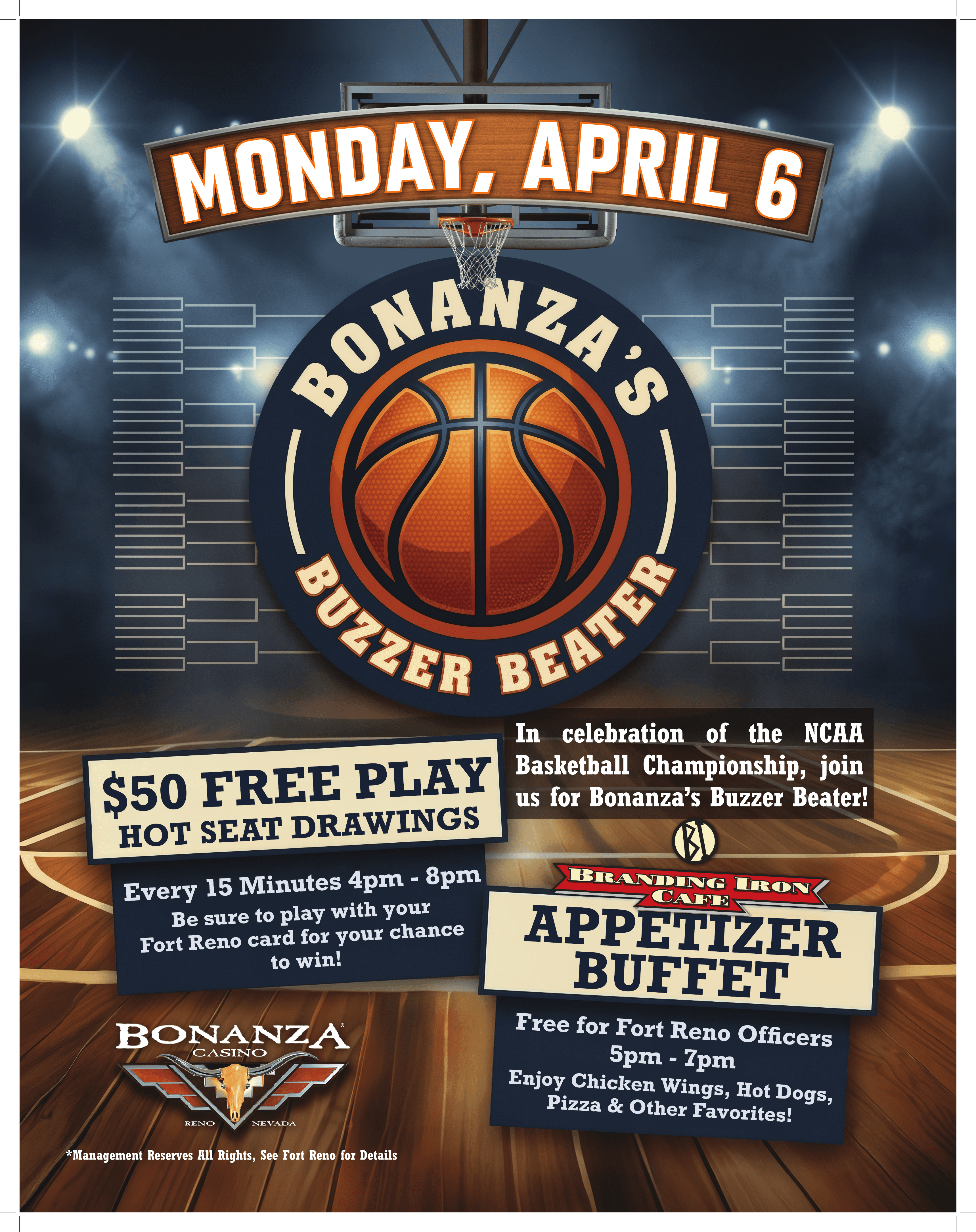 Buzzer Beater basketball promotion poster