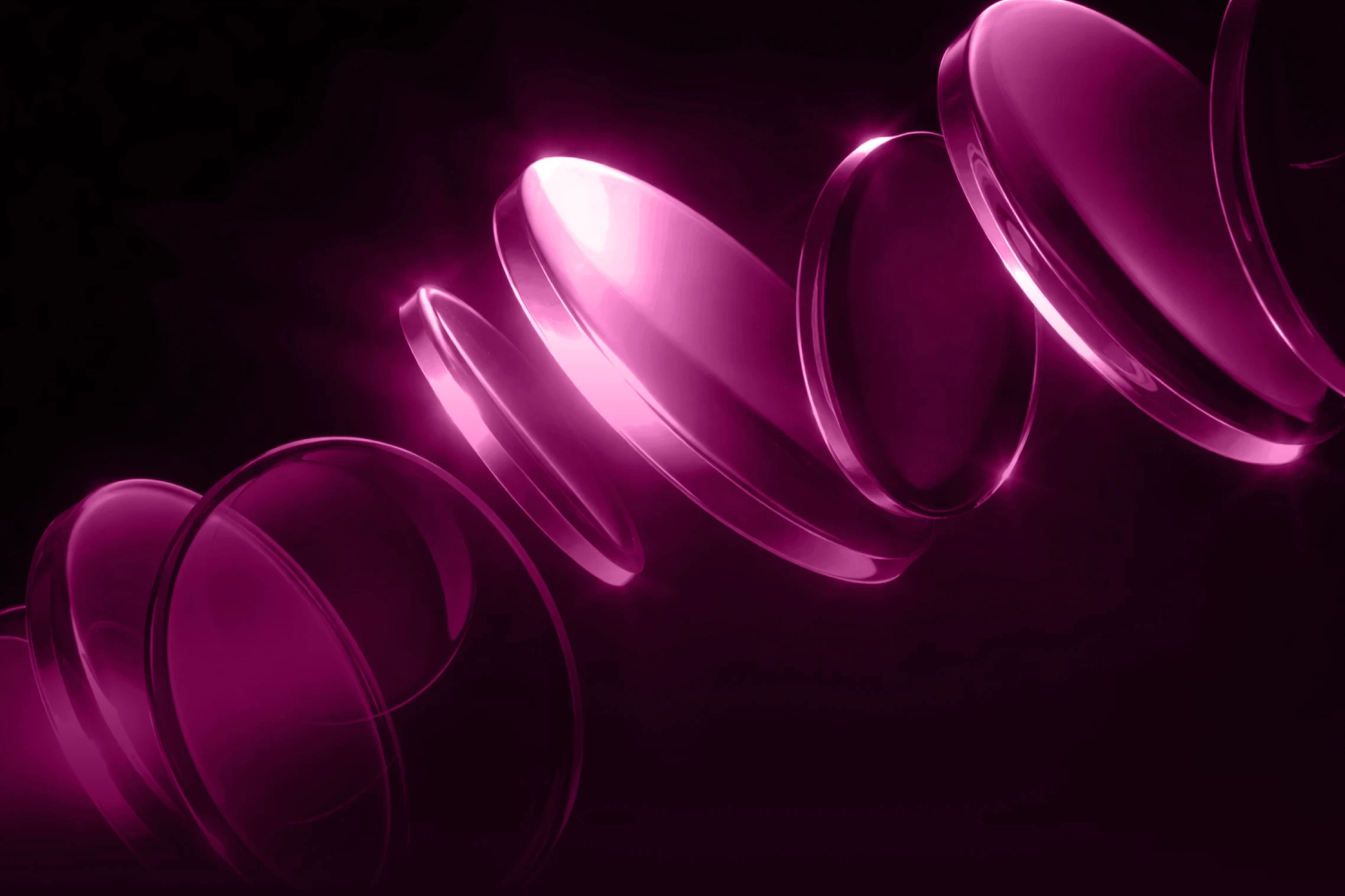 Imagem abstrata de moedas digitais flutuando em um fundo neutro